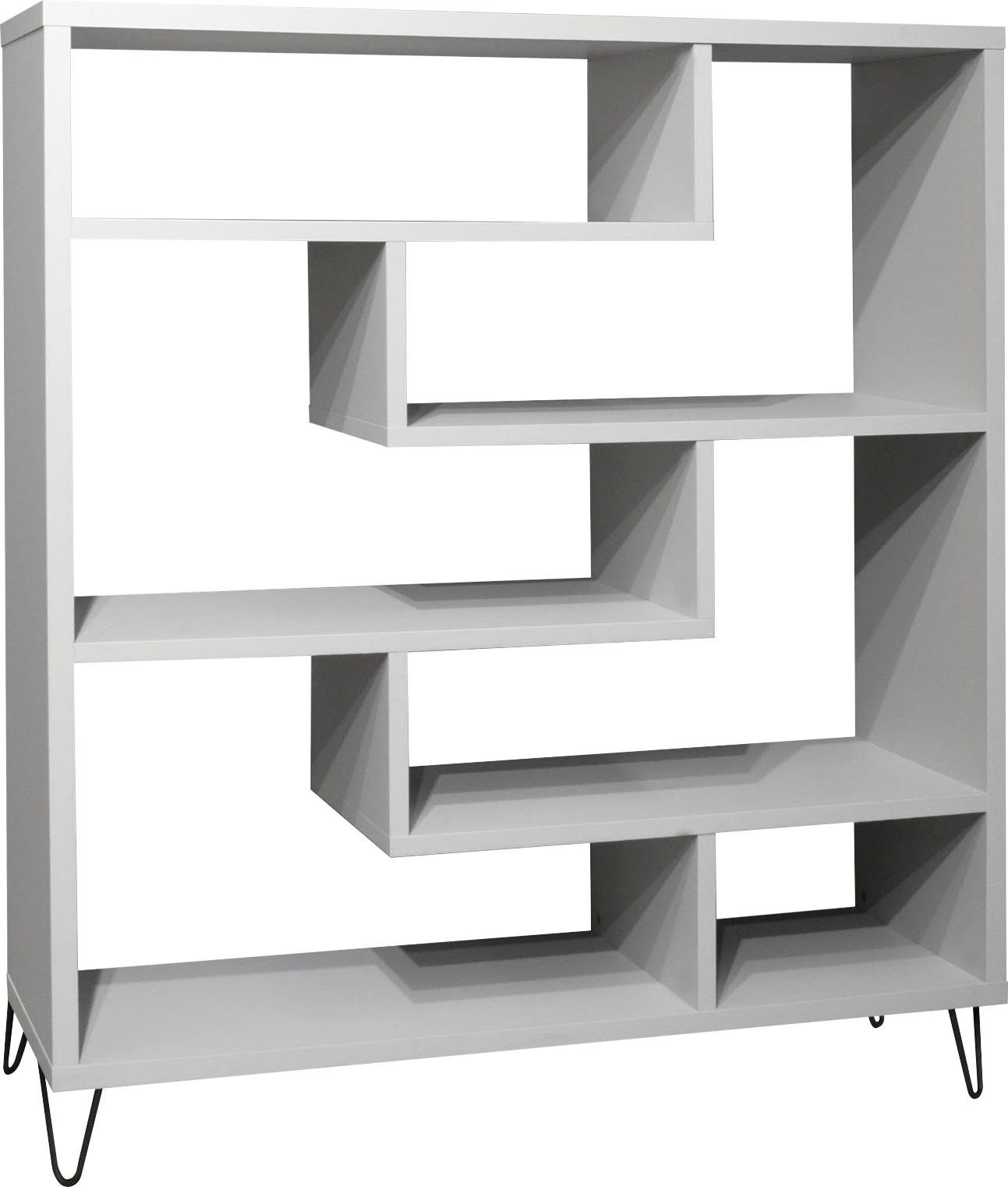 Mäusbacher Roomdivider Tetrix Breedte 130 cm kamerschermen grijs