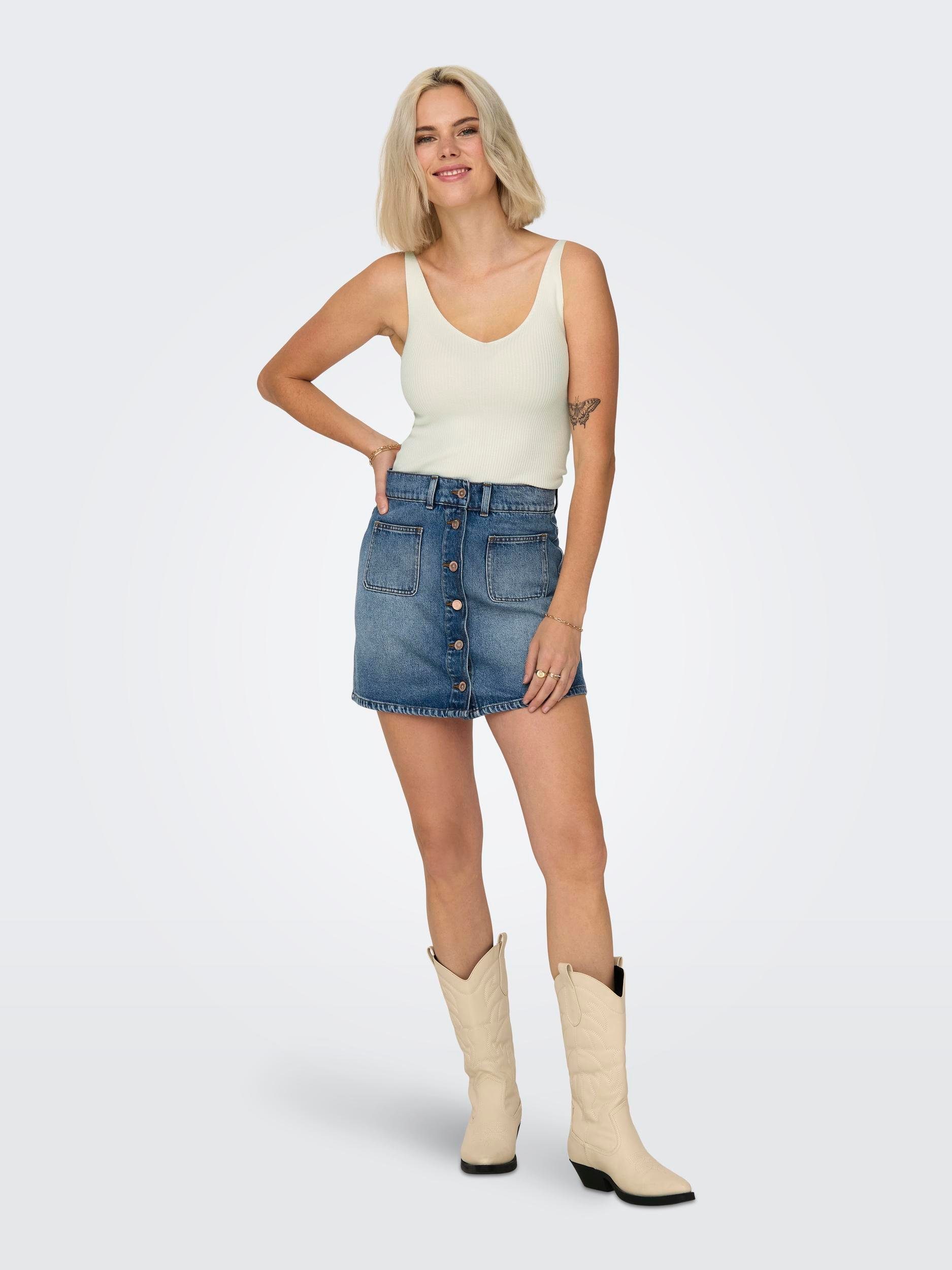 JDY Gebreide top JDYNANNA S/L TOP KNT NOOS