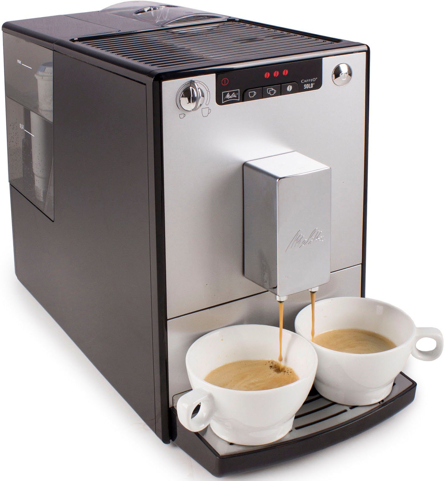 Melitta Volautomatisch koffiezetapparaat Solo® E950-201, zwart, Perfect voor caffè crema & espresso, slechts 20 cm breed