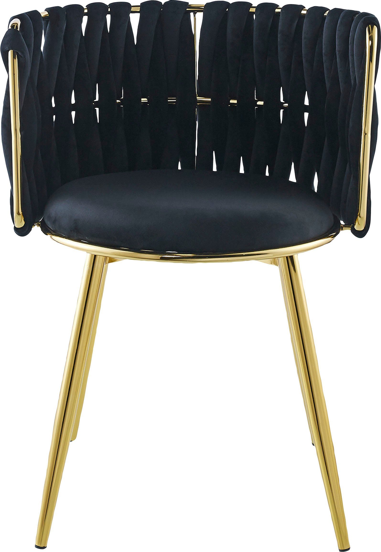 Kayoom Eetkamerstoel Stoel Milla 125 2-delige set, geweldig ontwerp van de rugleuning, ronde zitting (set, 2 stuks)