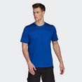 adidas performance t-shirt workout front rack impact print blauw