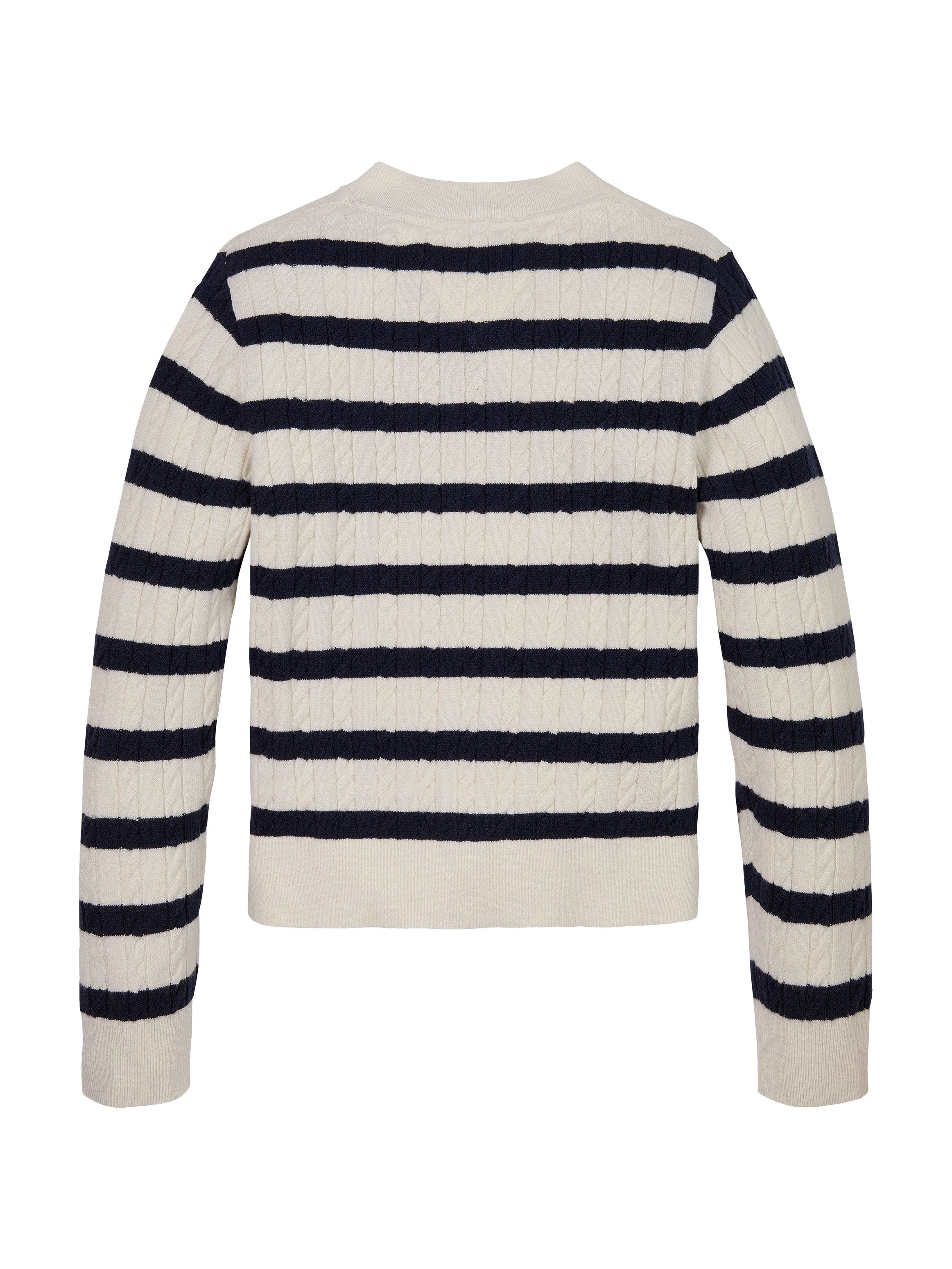 Tommy Hilfiger Vest MINI CABLE CARDIGAN met klein kabelpatroon