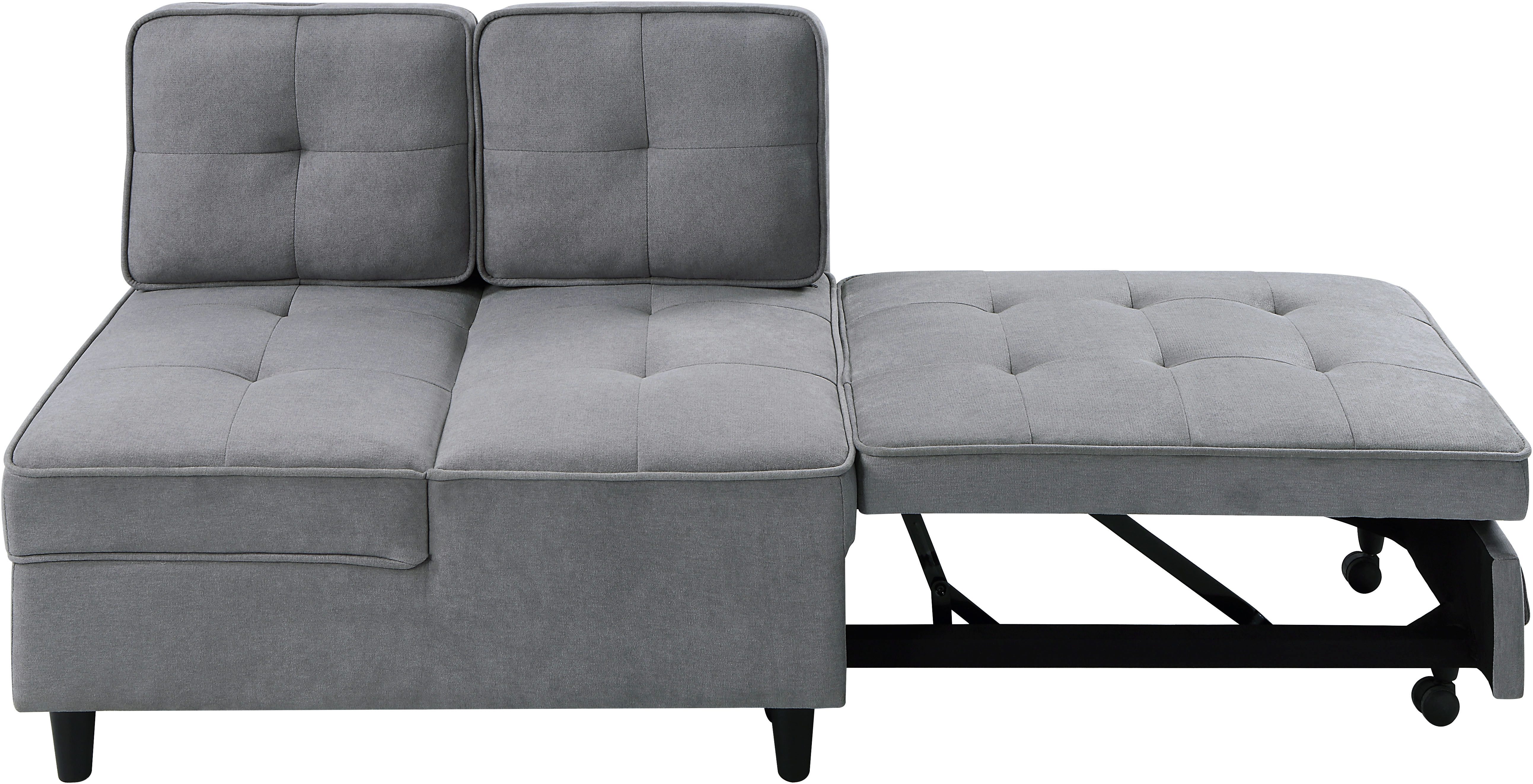 ATLANTIC home collection Slaapbank Freddy te veranderen in een loungestoel, relaxfauteuil en logeerbed, incl. kussen