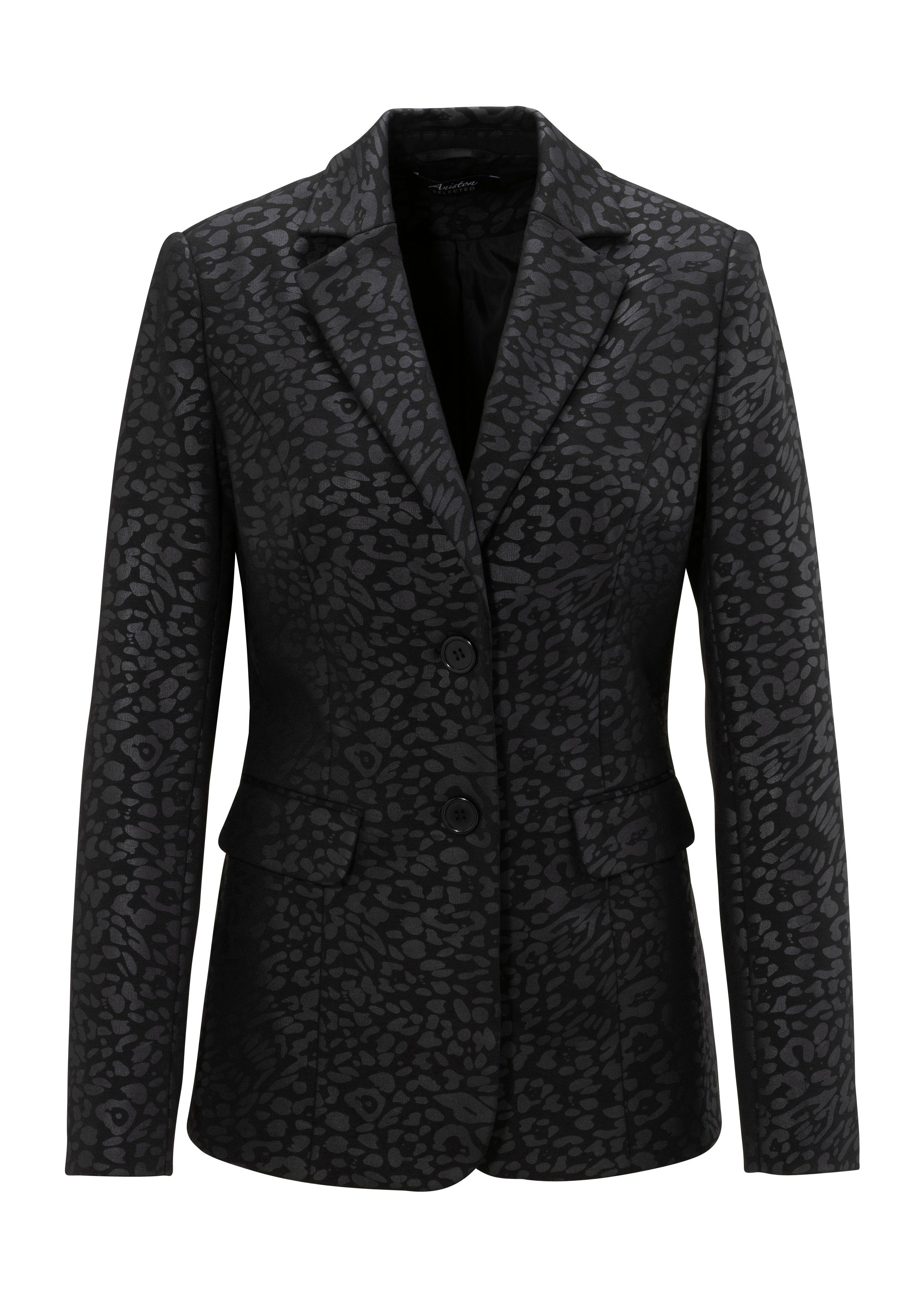 Aniston SELECTED Jasje met licht glanzend dierenprint