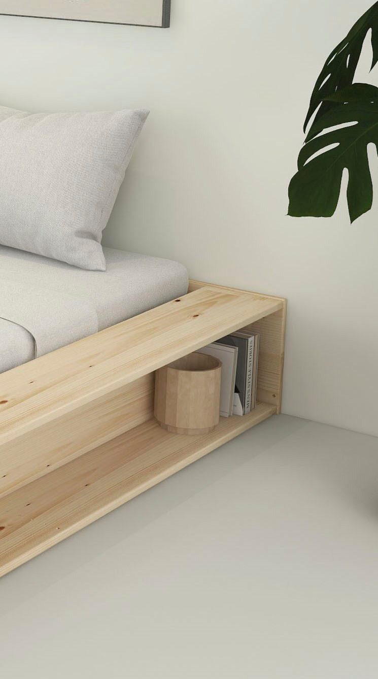 Home affaire Massief houten ledikant Erno, OTTOs keuze, BESTSELLER, opbergbank futonbed, 275KG belastbaar