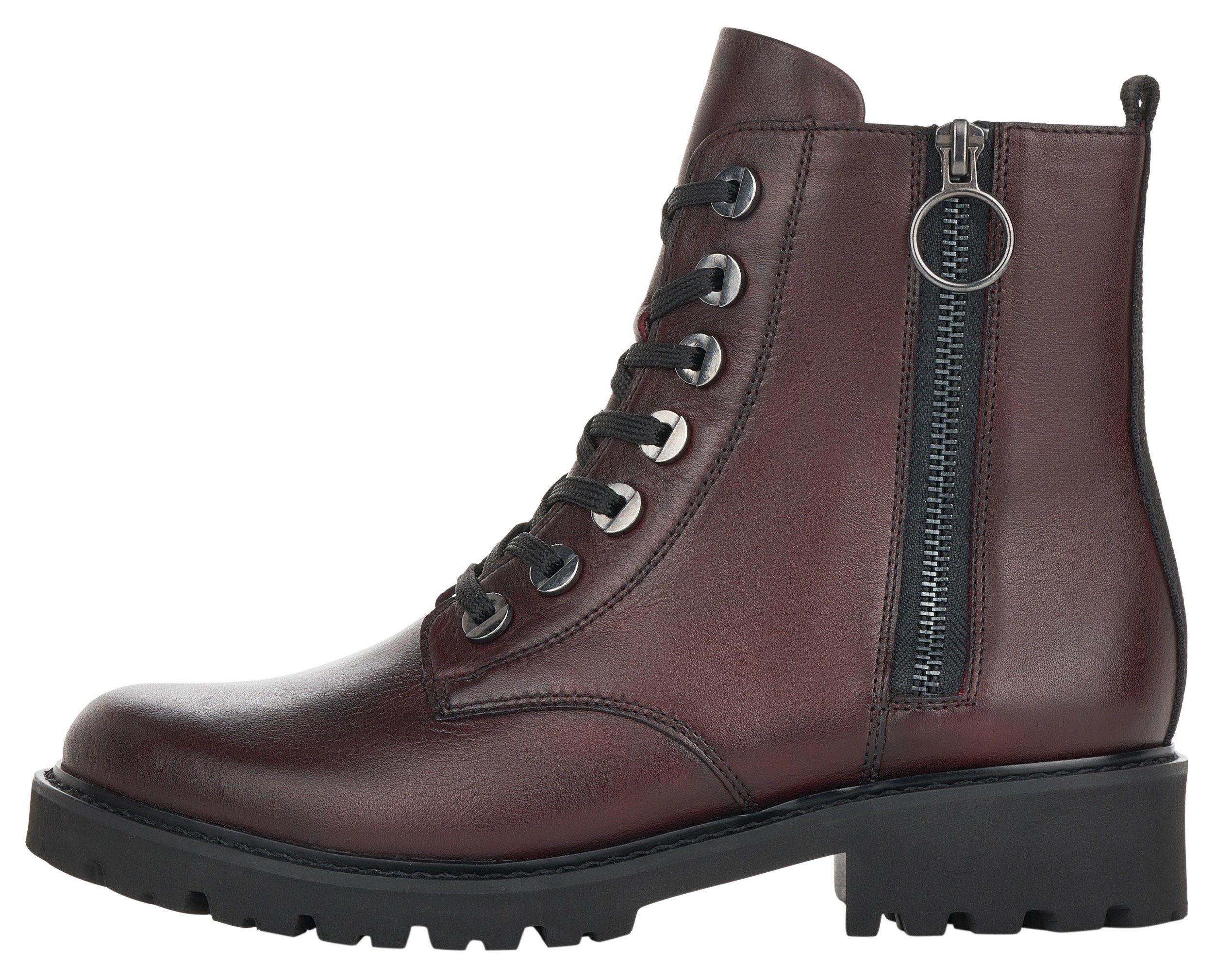 Remonte Veterlaarsjes blokhak, laarsjes, veterschoenen, flats in used look