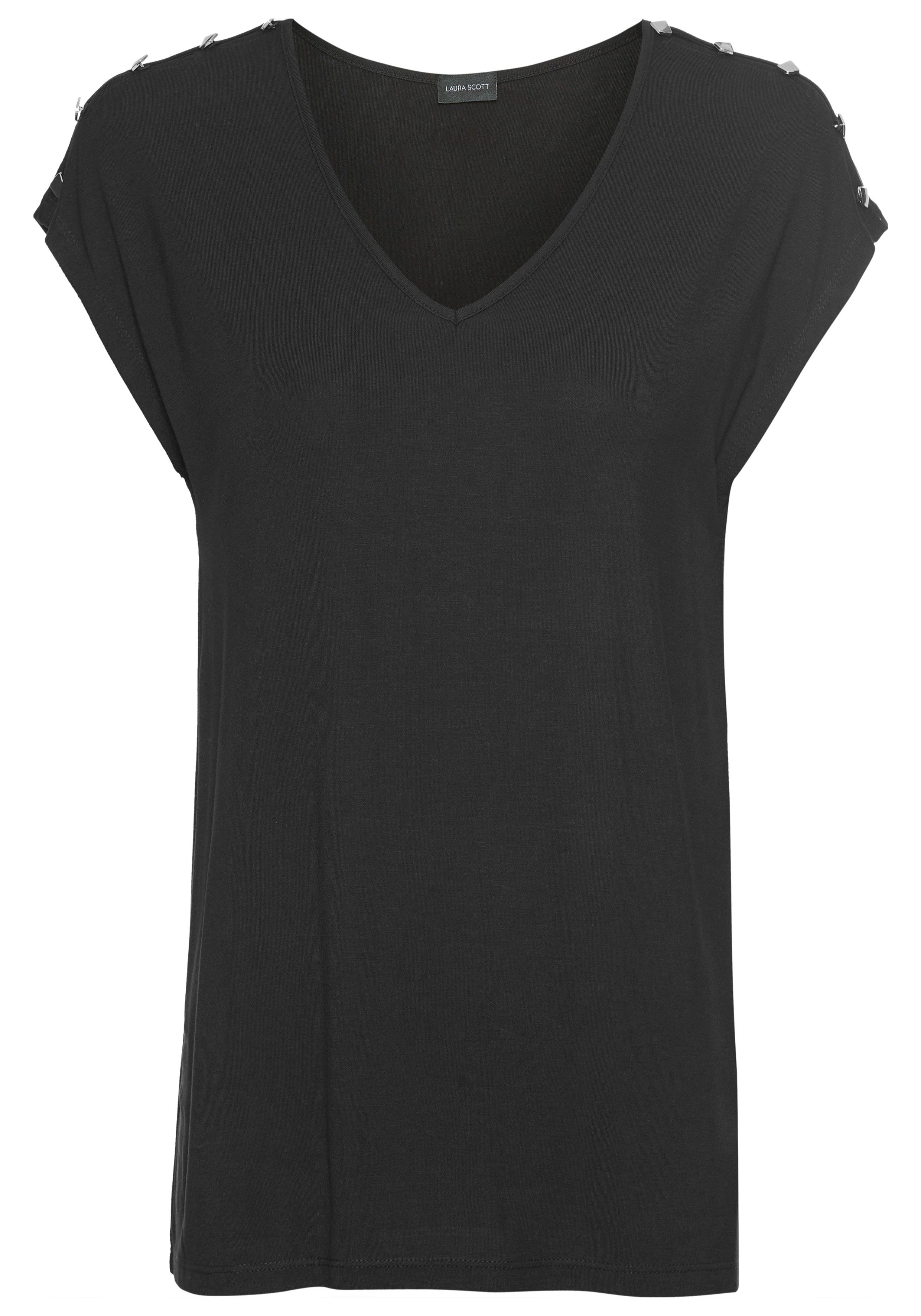 Laura Scott Shirt met ronde hals
