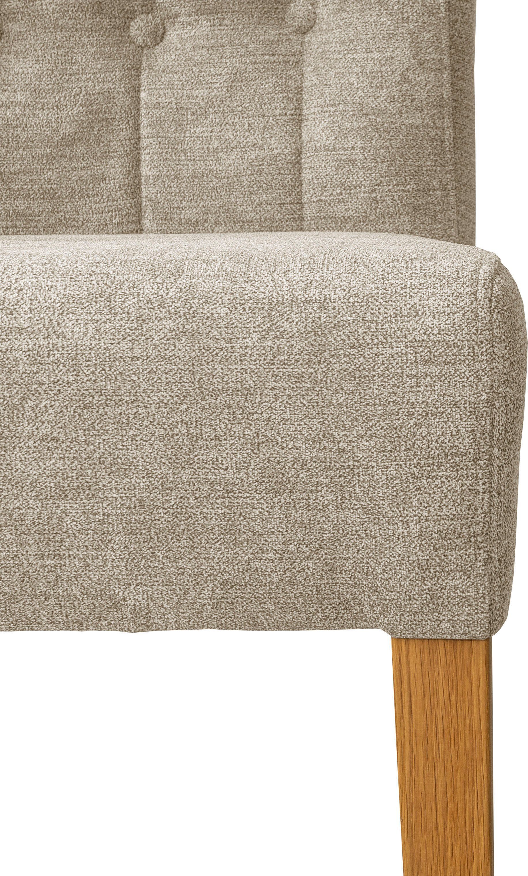 Home affaire Stoel Queen Eetkamerstoel met capitonnage, set van 2, 4 of 6