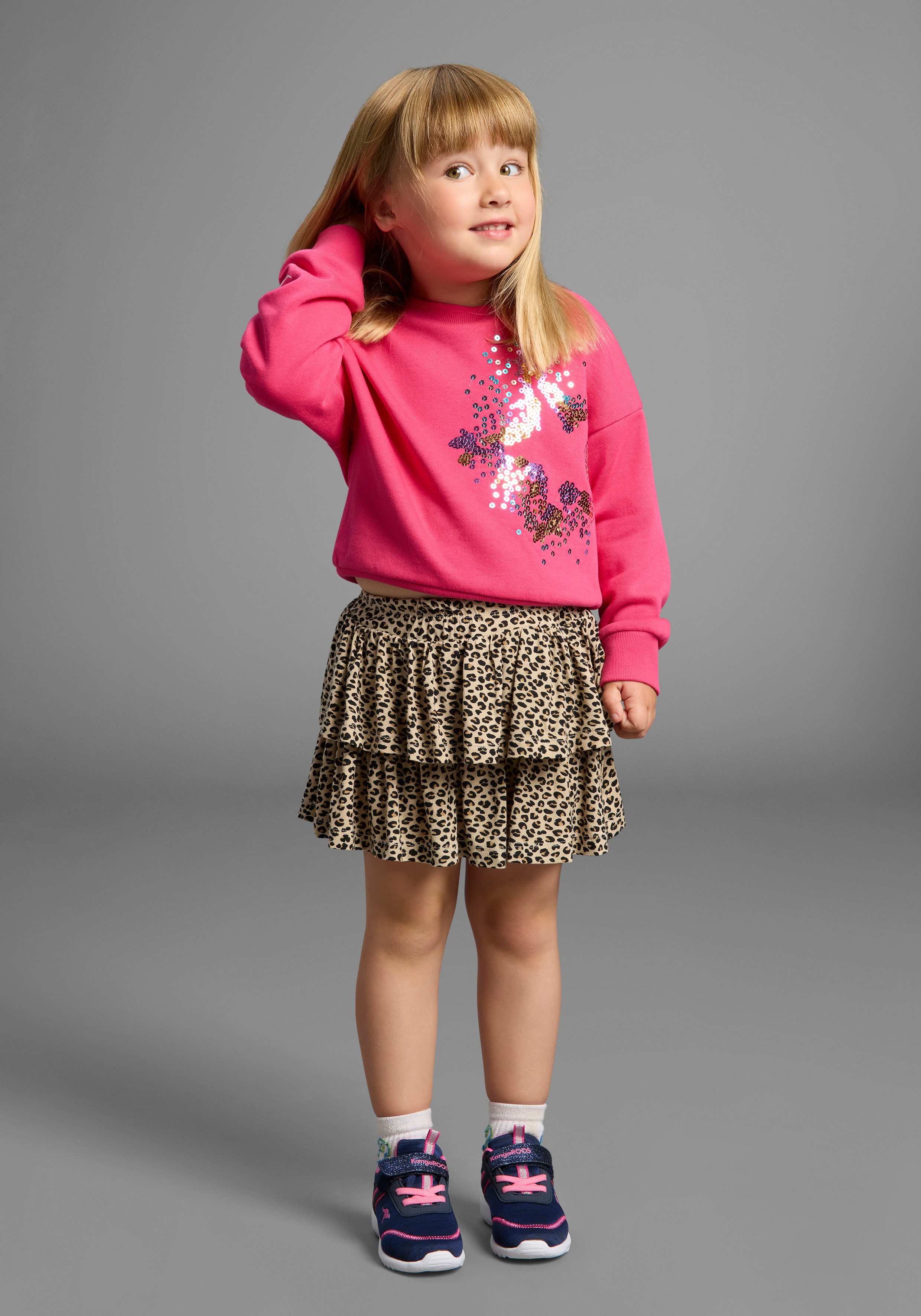 KIDSWORLD Jerseyrok Viscose rok met leo-allover