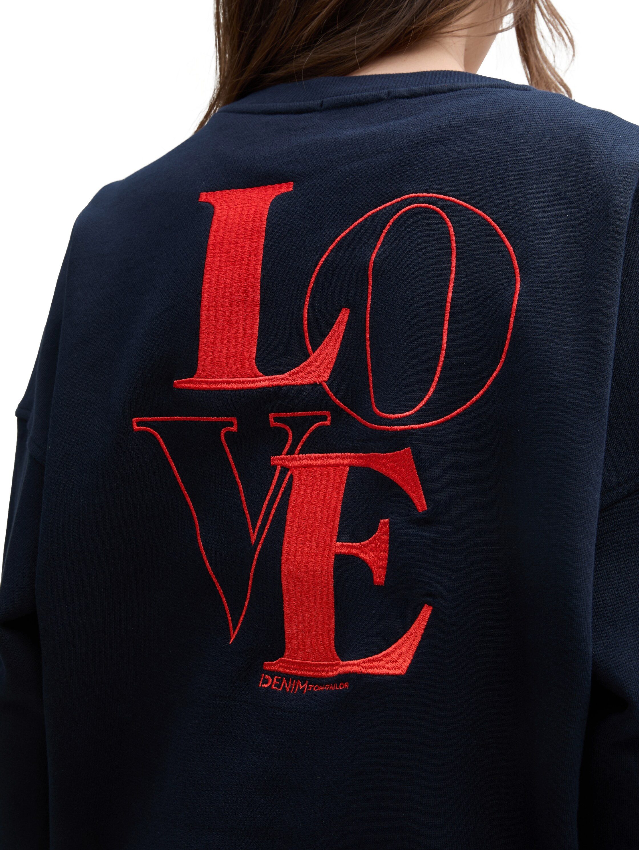 Tom Tailor Denim Sweatshirt van zacht katoen
