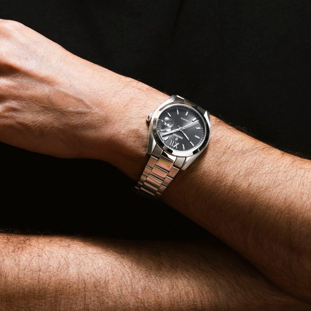Festina Kwartshorloge Horloge, dameshorloge, herenhorloge, stalen band, analoog, dag