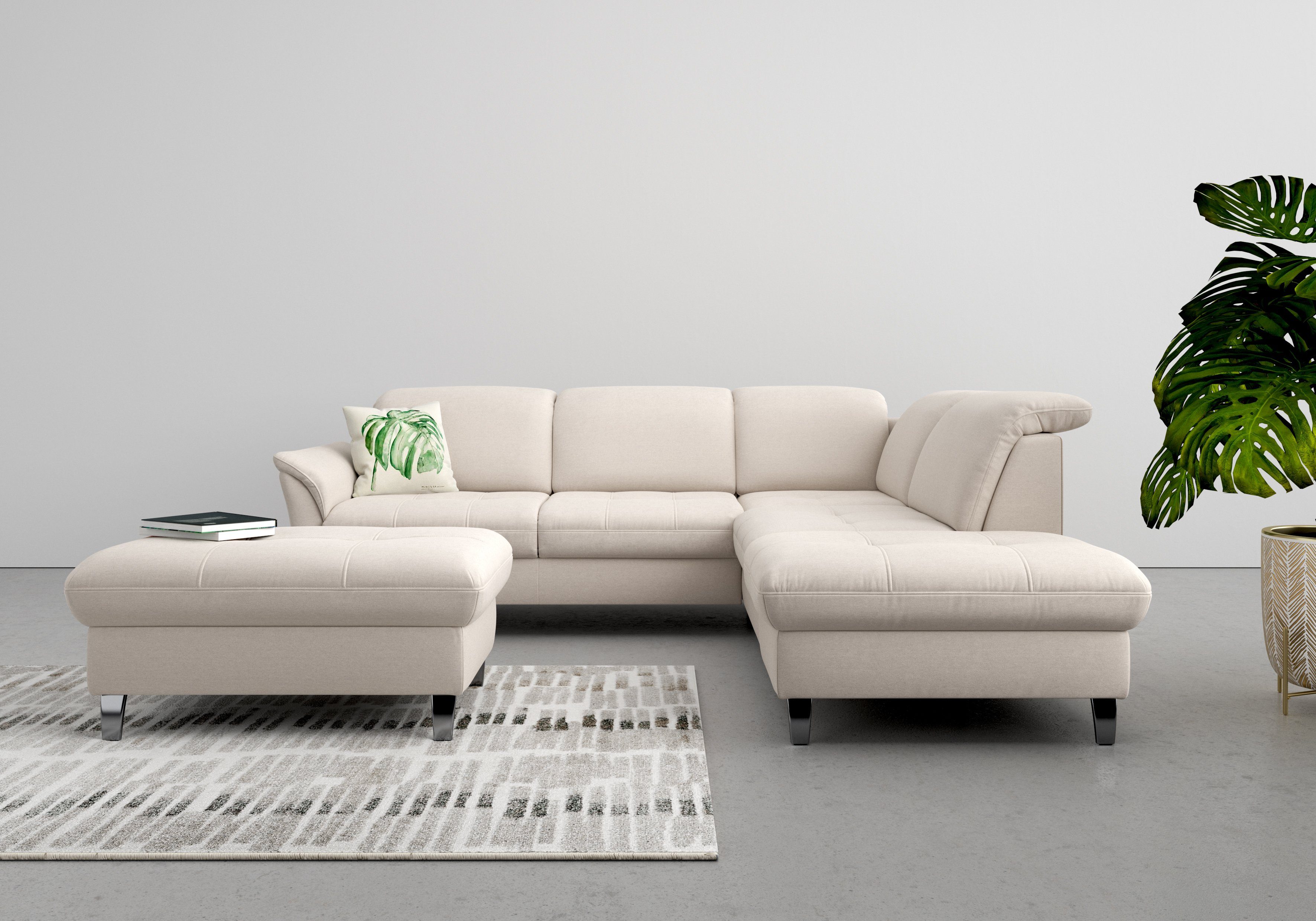 sit&more Hocker met bergruimte Maggiore met bergruimte en moderne metalen poten