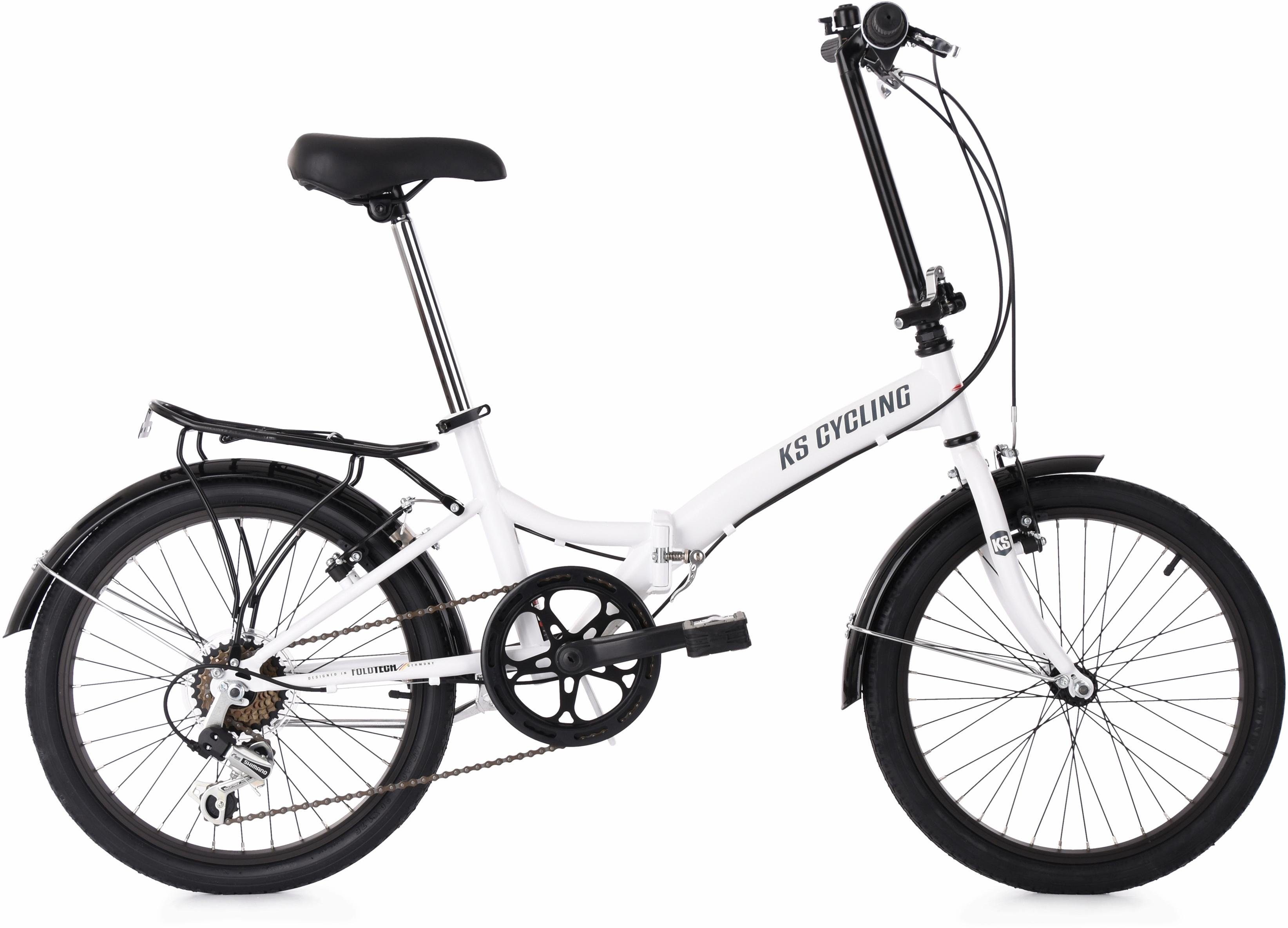 KS Cycling Vouwfiets Foldtech voor dames en heren, kettingversnelling