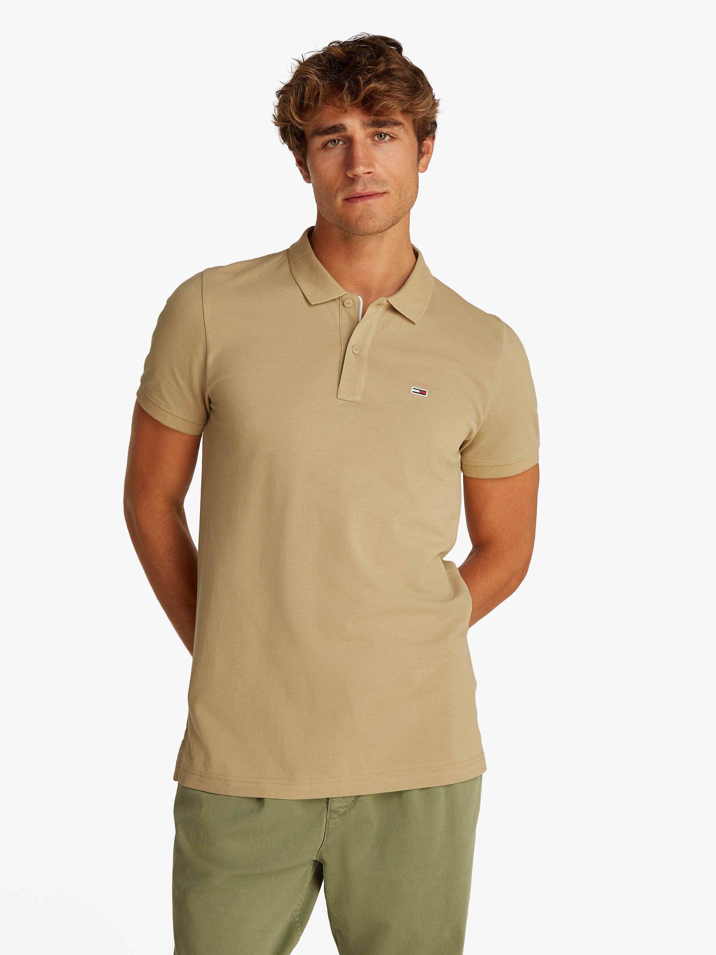 TOMMY JEANS Poloshirt TJM SLIM PLACKET POLO EXT