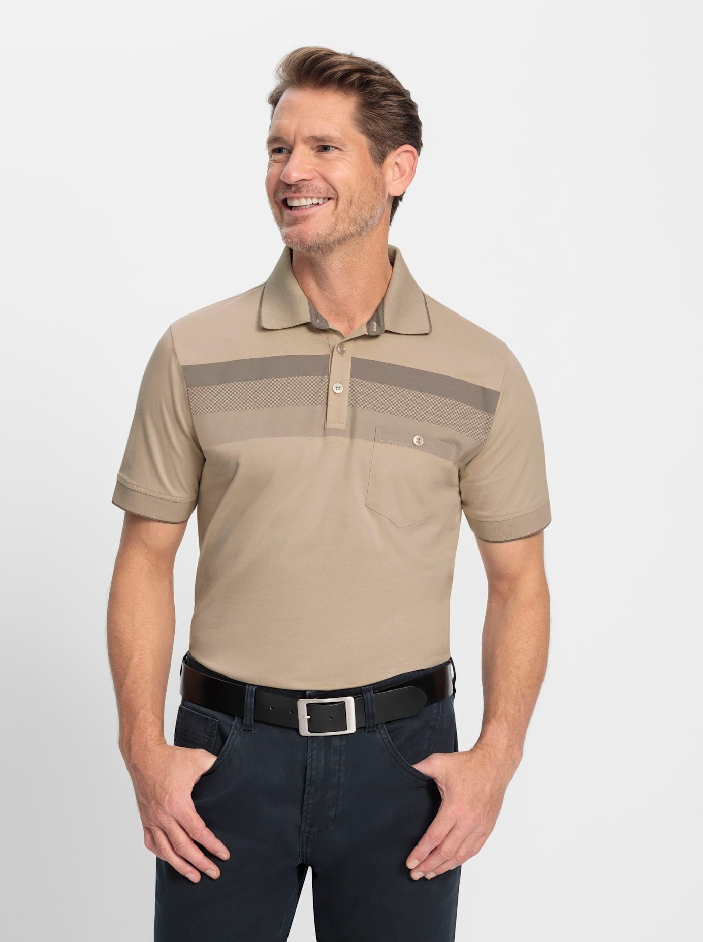 Marco Donati Poloshirt met korte mouwen (1-delig)