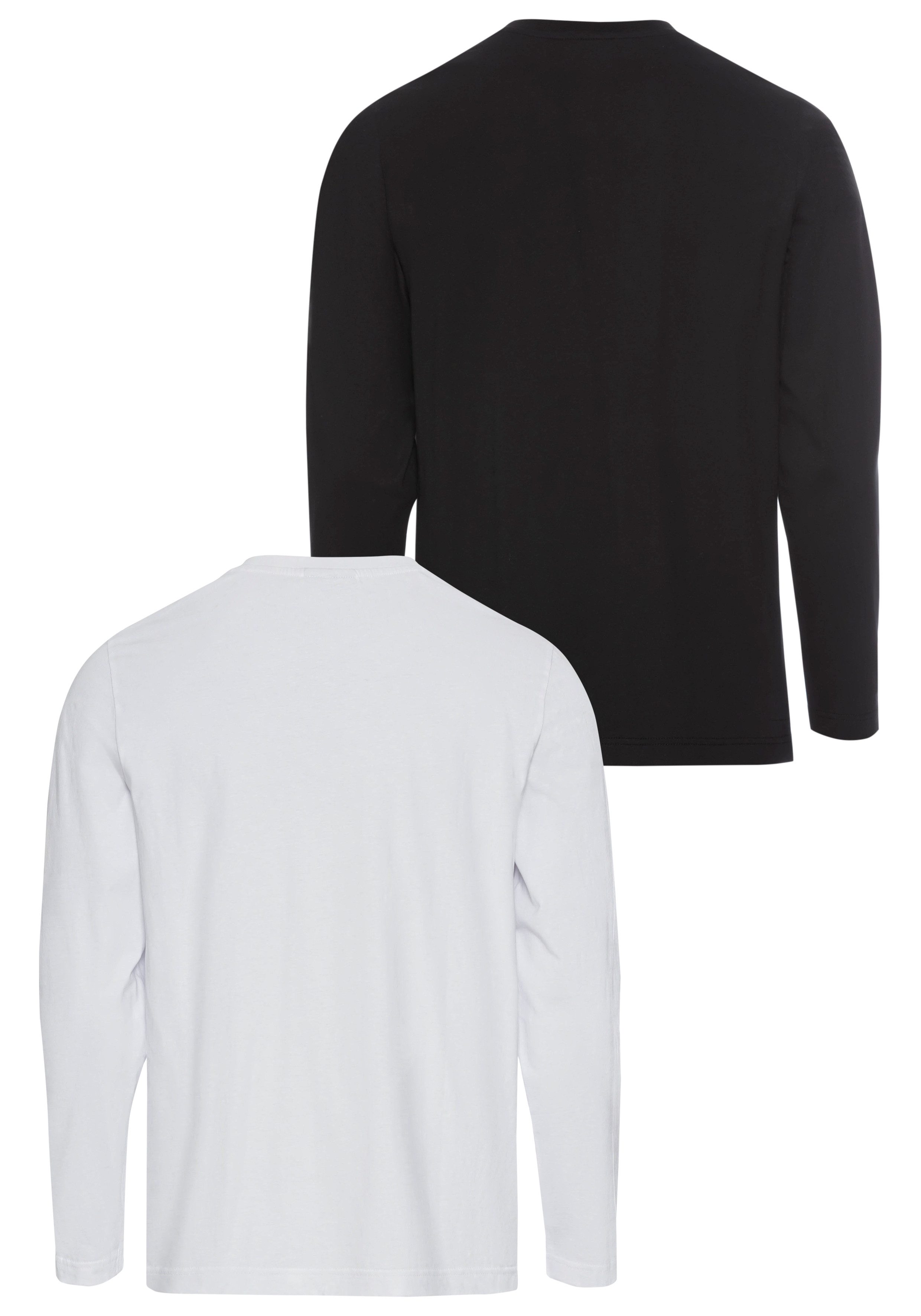Man's World Shirt met lange mouwen Circular Collection ook voor onderkleding (set, 2-delig, 2 stuks)