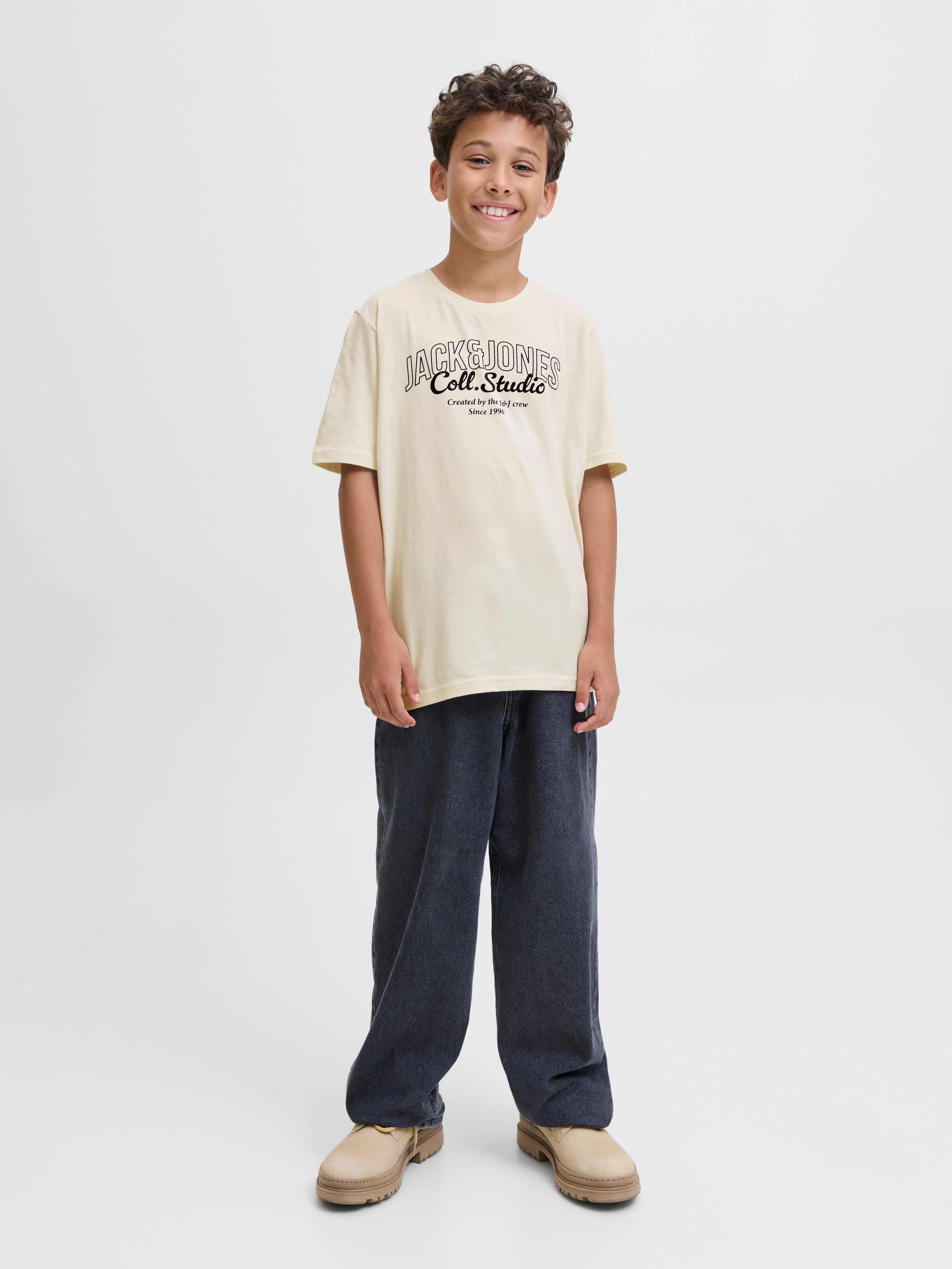 Jack & Jones Junior T-shirt JJMAKOTO TEE SS CREW NECK 2PK JNR (set, 2-delig)
