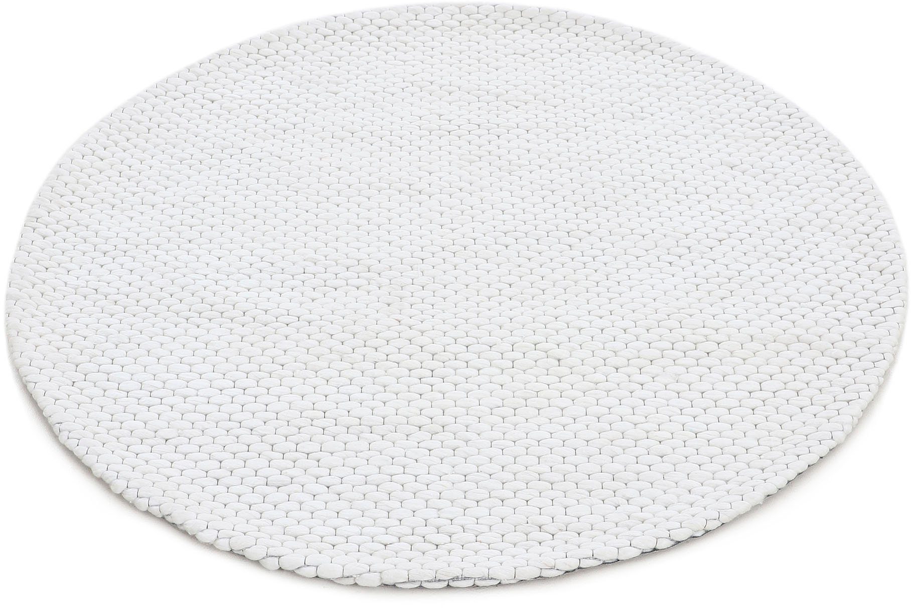 carpetfine Wollen kleed Sina grove structuur, tijdloos design, 100% wol, woonkamer