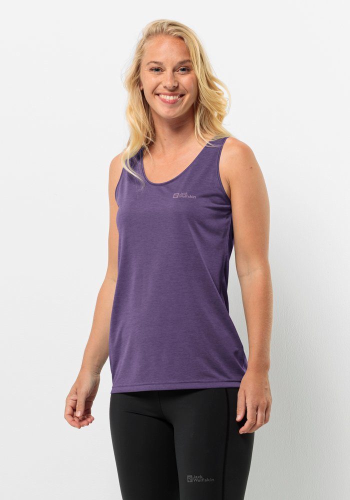 Jack Wolfskin Functionele top CROSSTRAIL TANK W dames tops maat XS (34) paars
