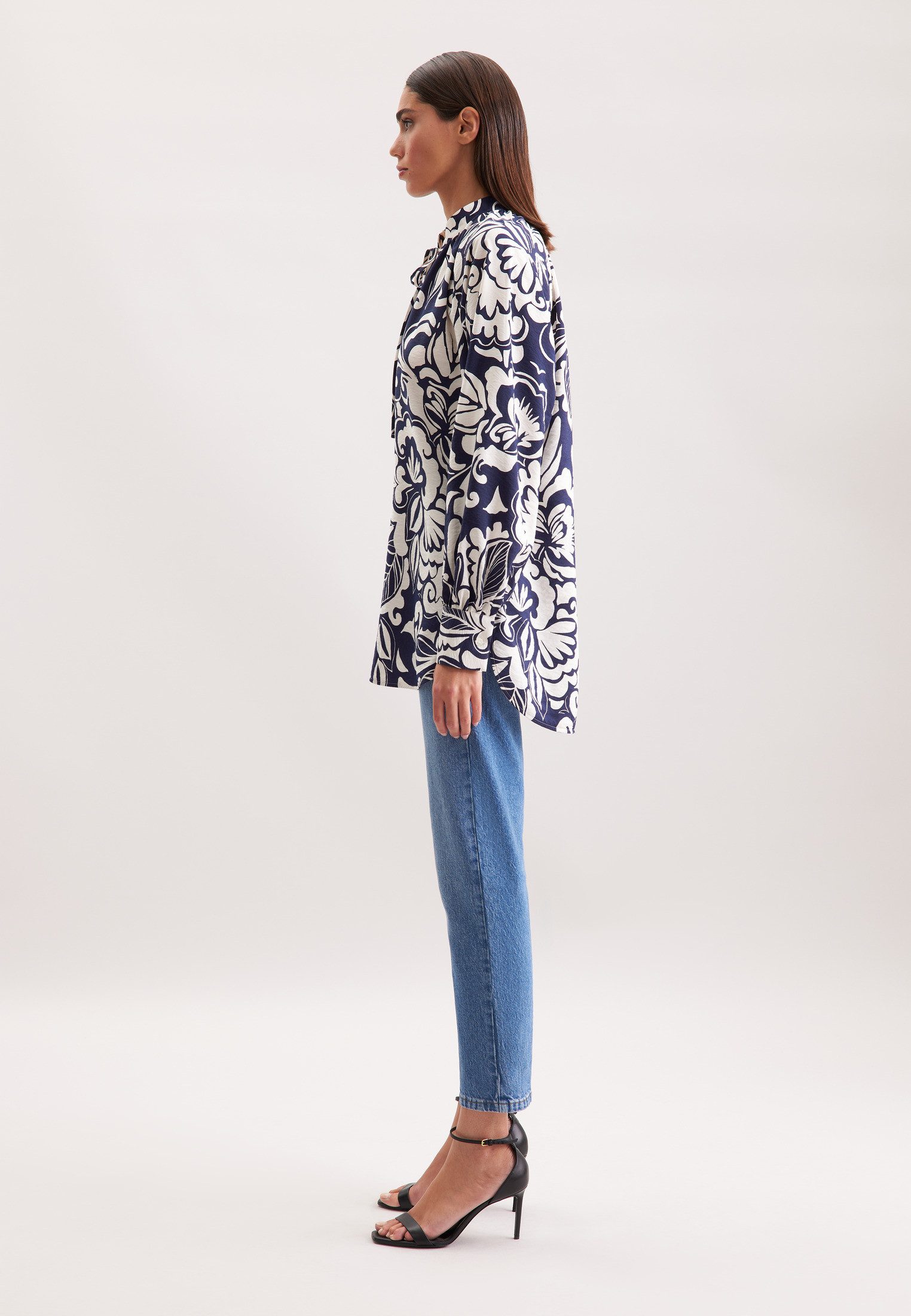 seidensticker Klassieke blouse Tuniek print