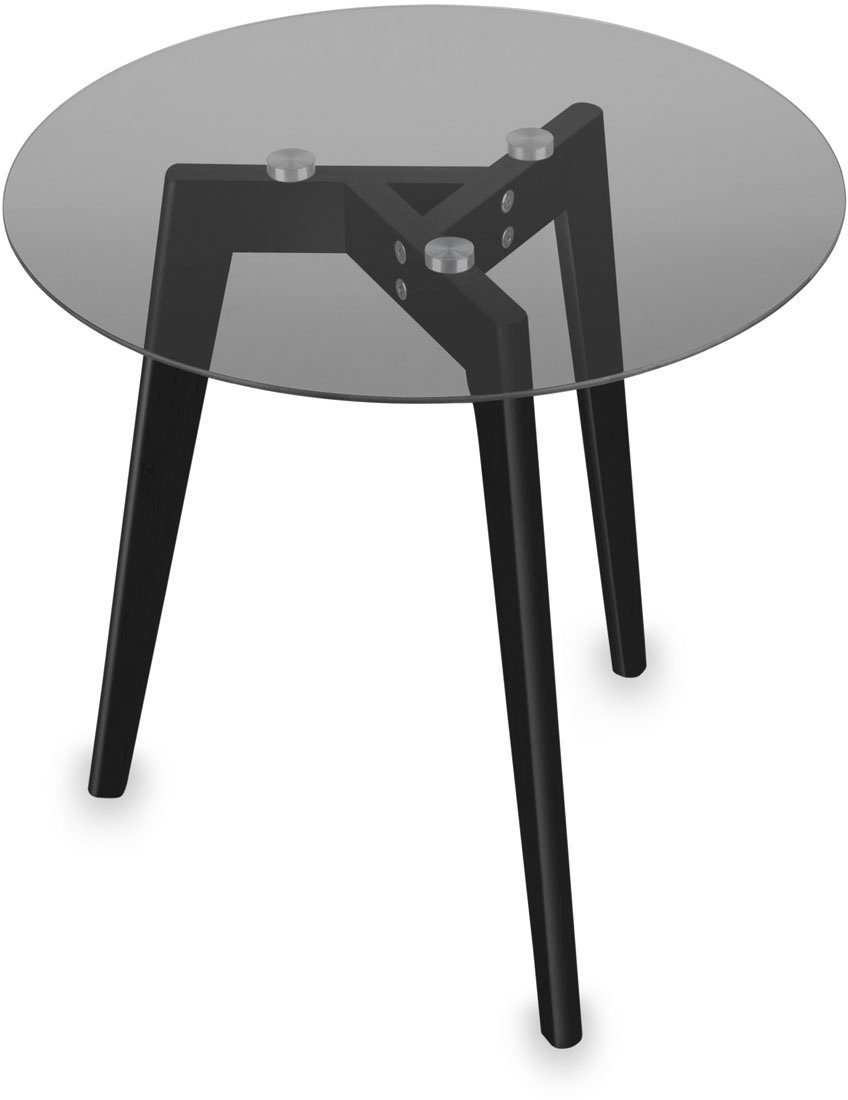 MIRRORS AND MORE Bijzettafel Charlotta Combinatie van hout en metaal (4 stuks)