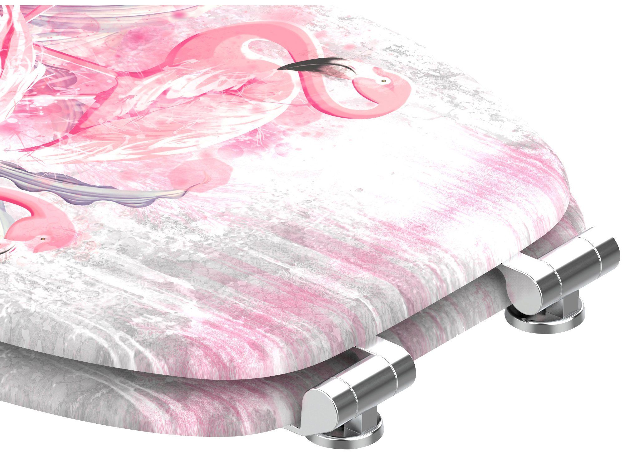 Sanilo Toiletzitting Flamingo met softclosemechanisme, bxl: 37,7x 42,0 - 47,0 cm