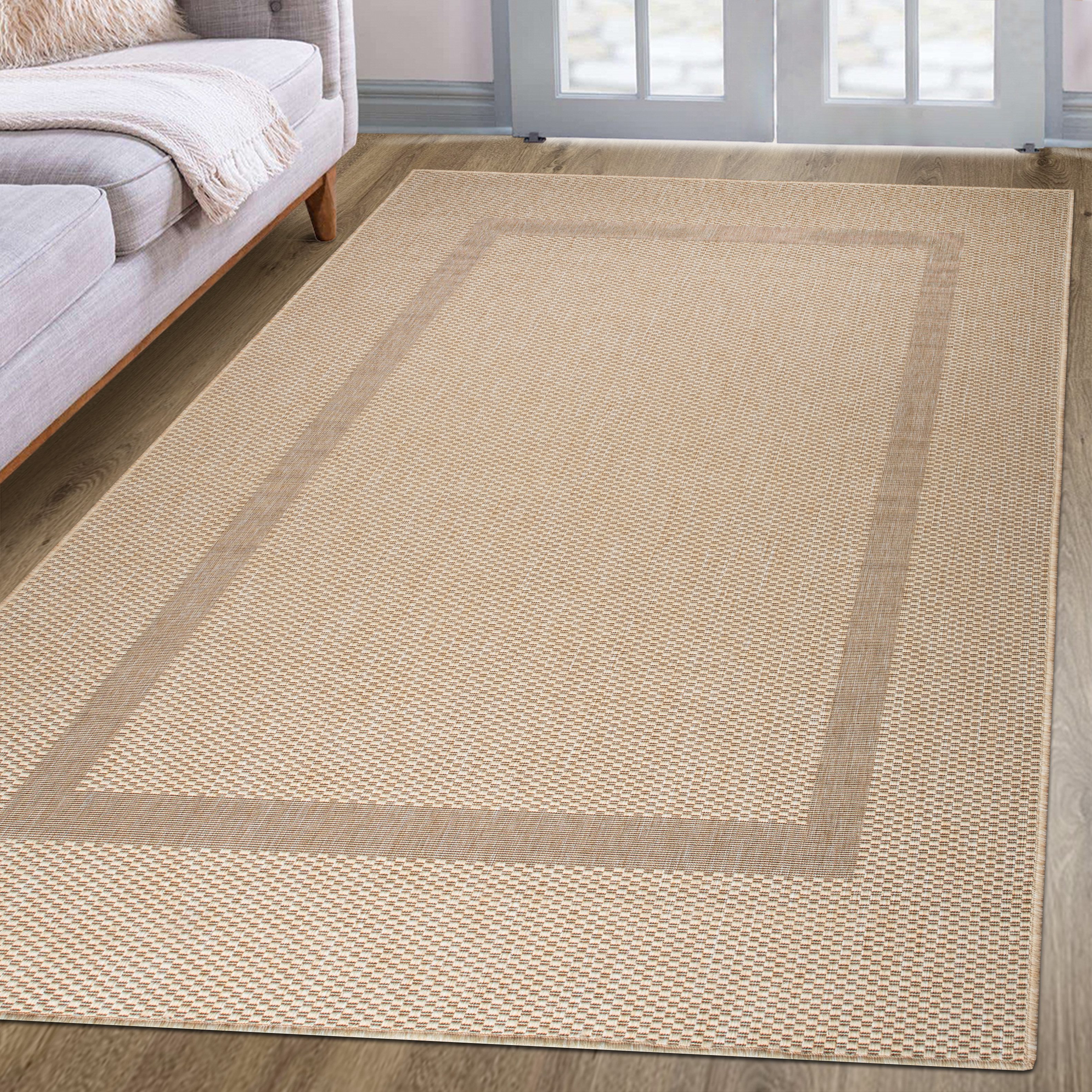 my home Vloerkleed Venetië rand is ook als loper verkrijgbaar Geschikt voor binnen en buiten, sisal-look, weerbestendig & uv-bestendig