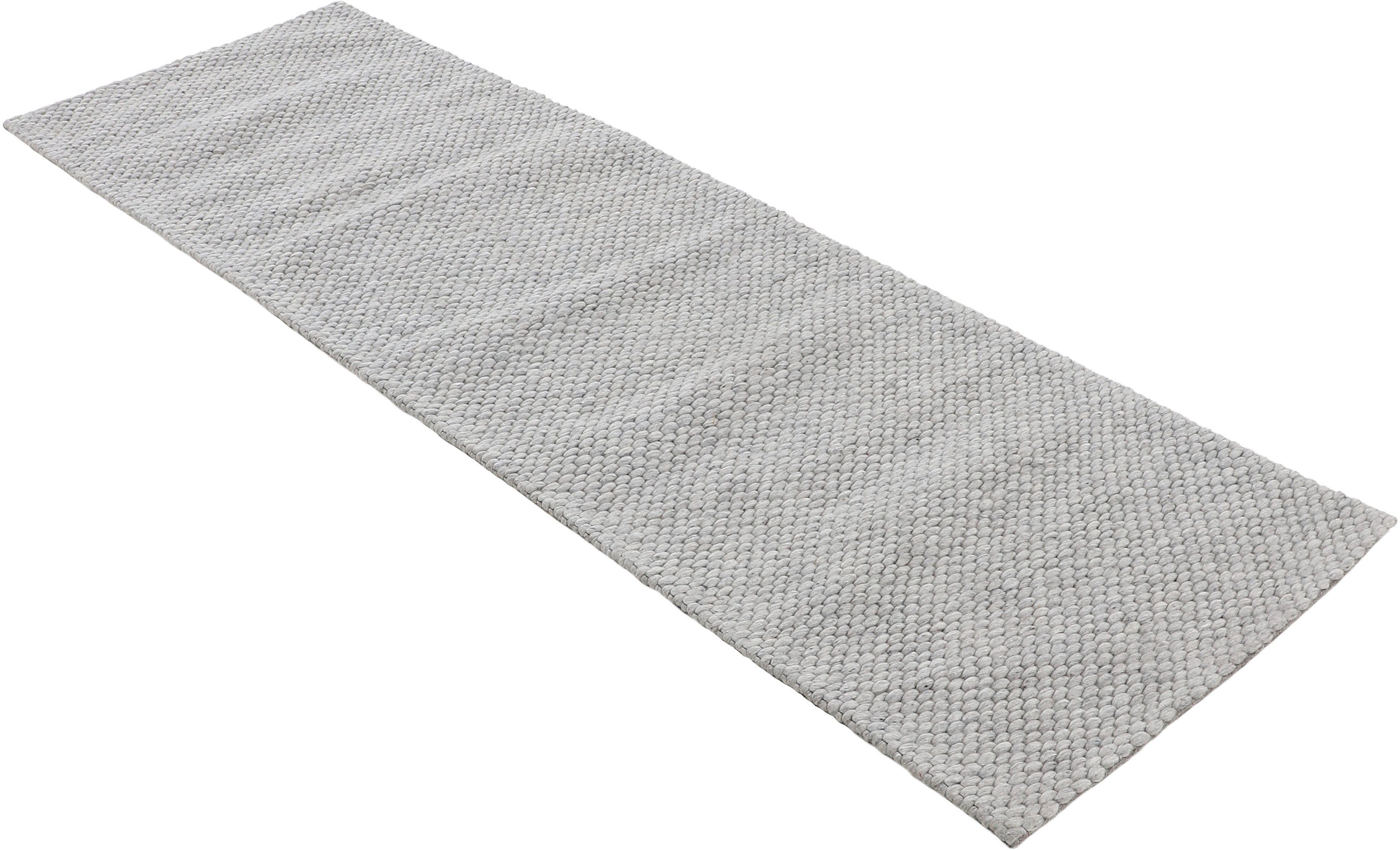 carpetfine Loper Sina Handgeweven tapijt, 100% wol, gemêleerd, handgeweven, zacht & knuffelig