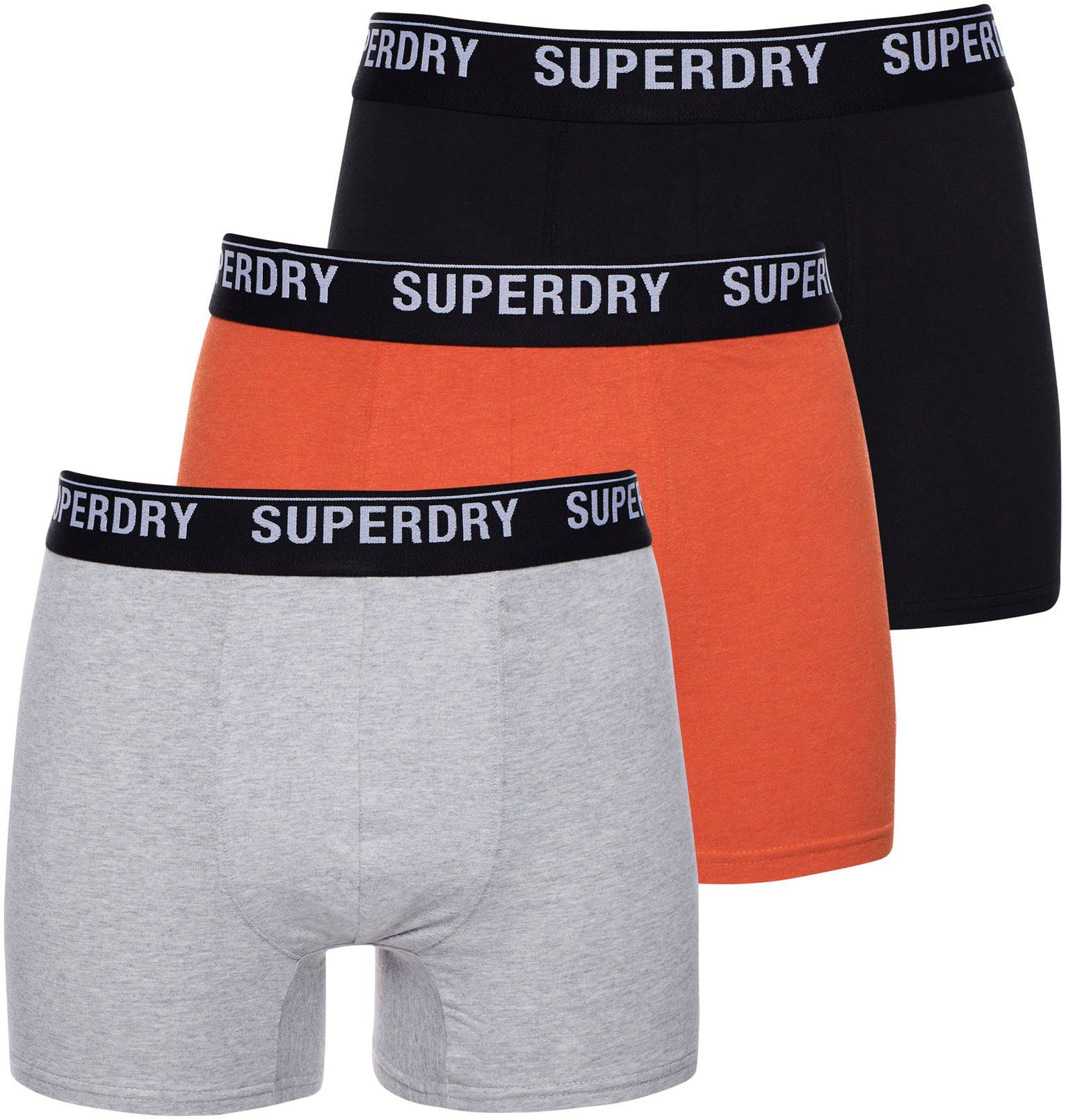 Superdry Lange boxershort SD lg Boxer web wb 3x (3 stuks)