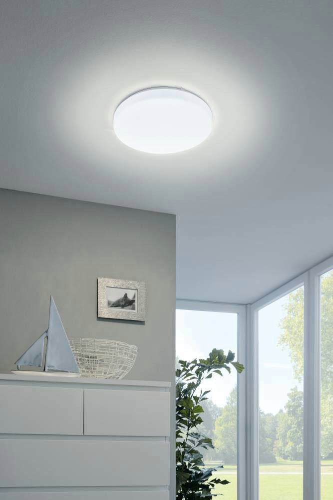 EGLO Led-plafondlamp FRANIA plafondlamp, wit, lage opbouw, Watt, kantoor (1 stuk)