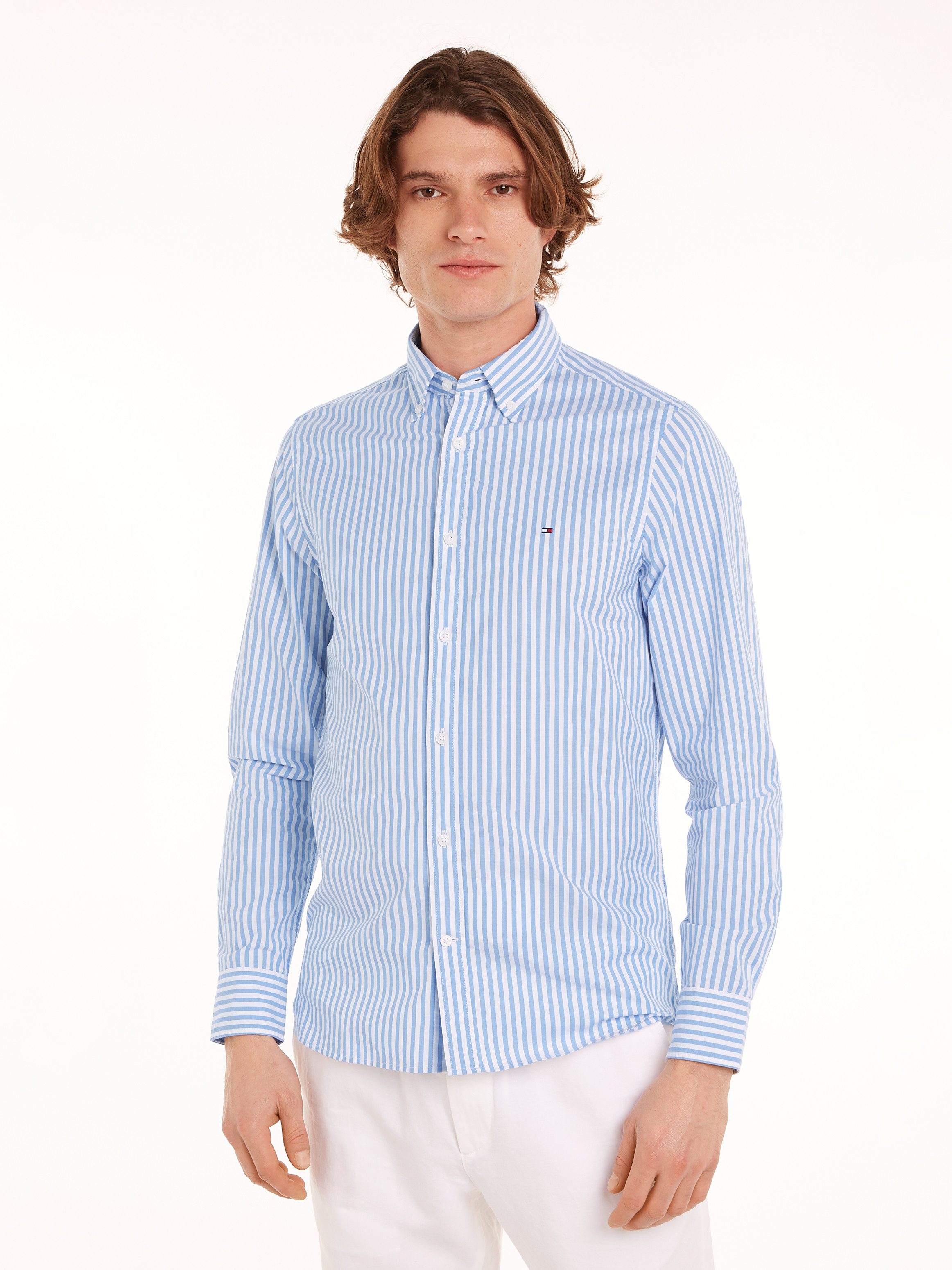 Tommy Hilfiger Businessoverhemd CLASSIC POPLIN STRIPE SF SHIRT