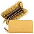 tom tailor portemonnee rosabel long zip wallet met mooi gestempeld logo geel
