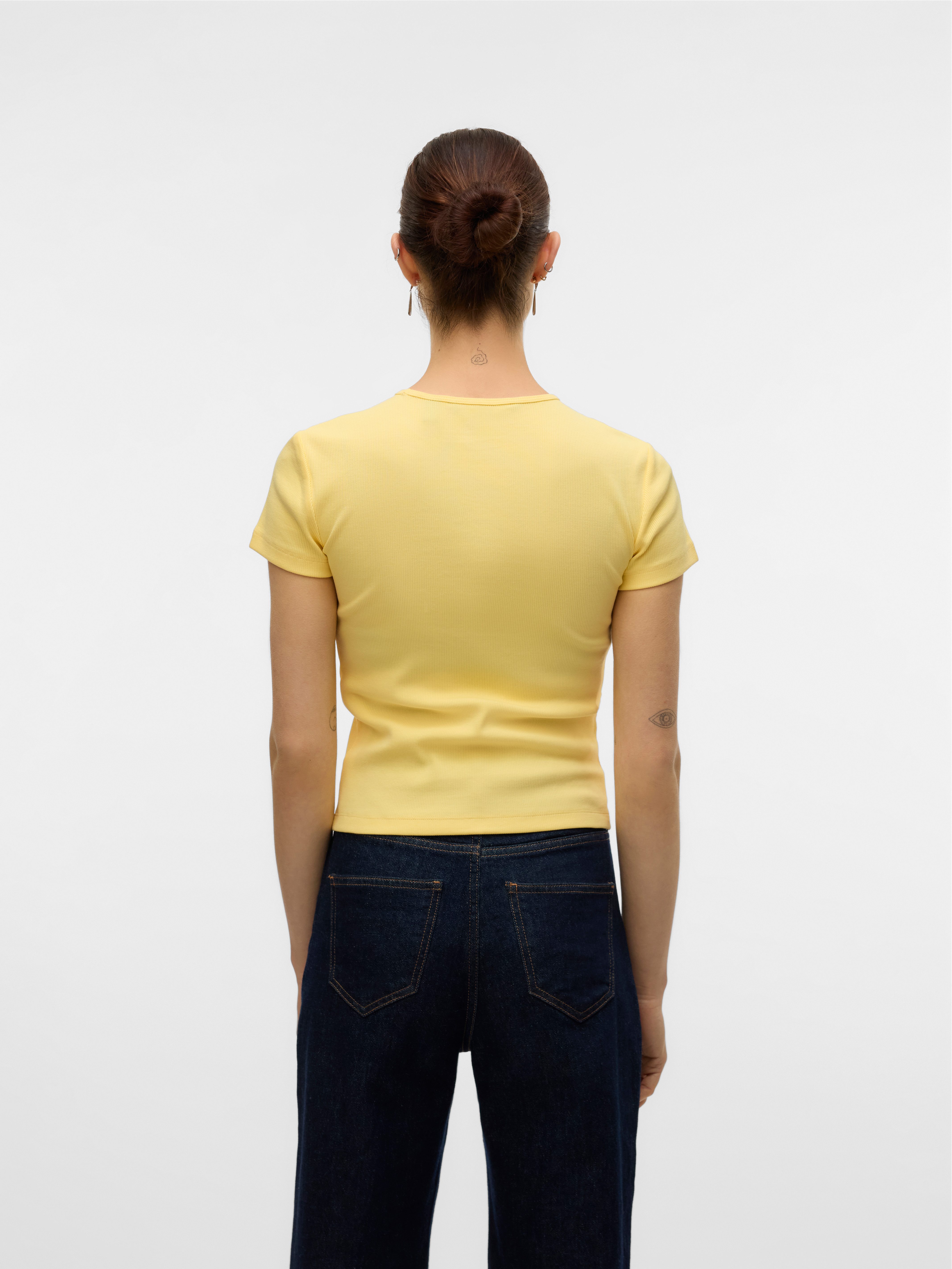 Vero Moda Shirt met ronde hals VMCHLOE SS SHORT TOP JRS NOOS