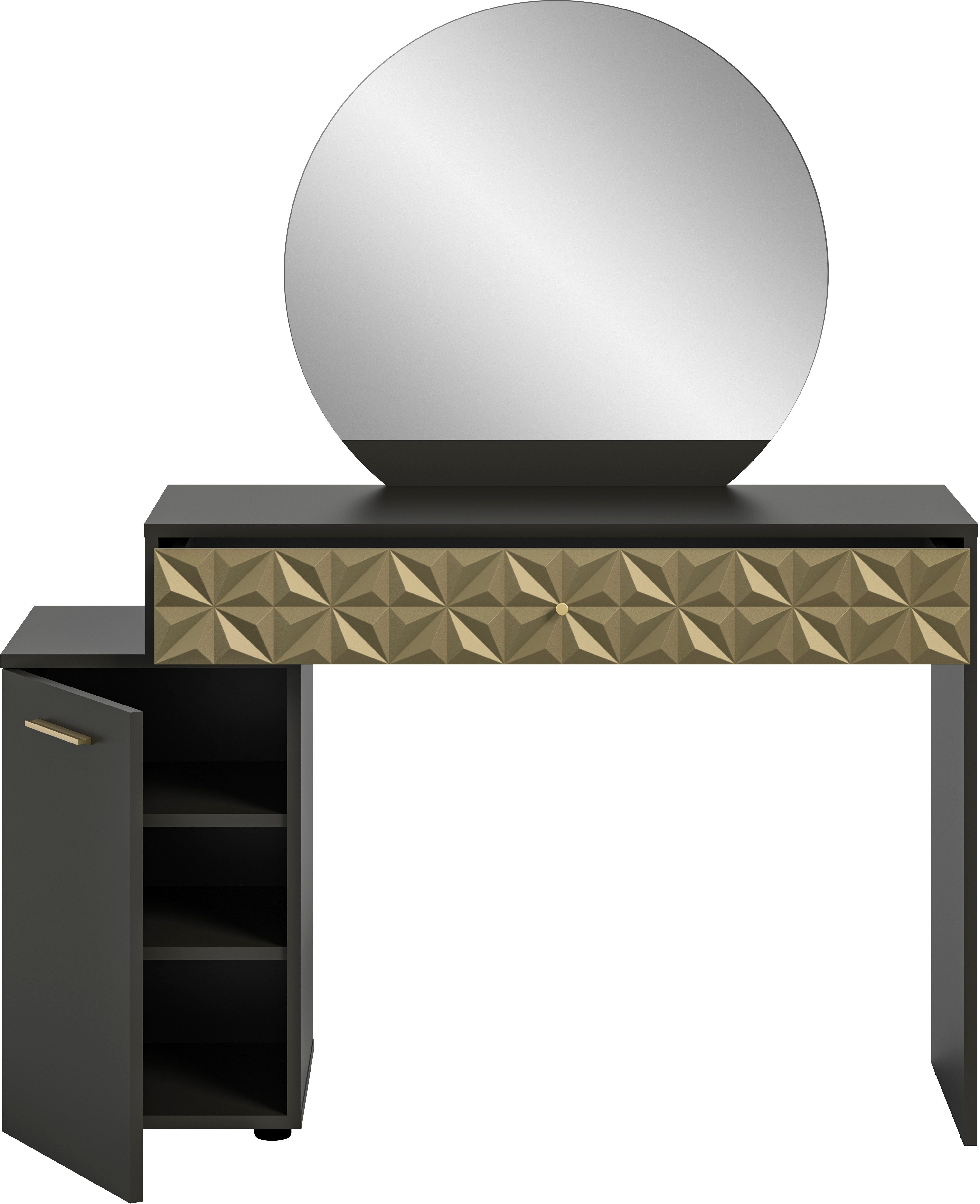 INOSIGN Sidetable Föhnkast, kaptafel, make-uptafel, inclusief spiegel
