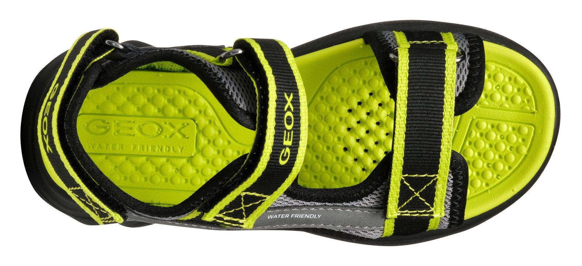 Geox Sandalen J SANDAL AIRADYUM BO , trekking sandaal, zomerschoen, klittenbandschoen met gekleurde binnenzool