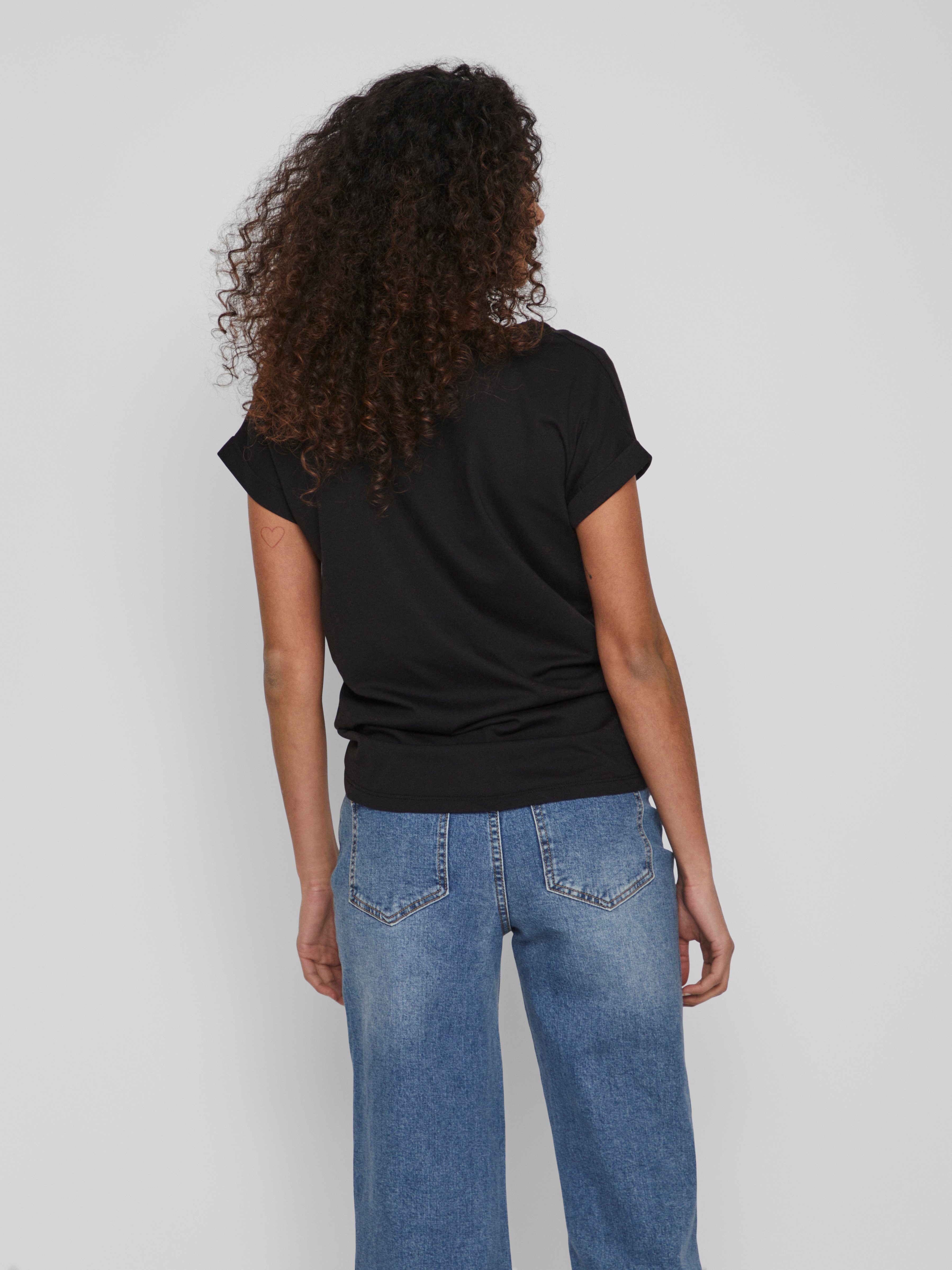 Vila Shirt met V-hals VIDREAMERS NEW V-NECK T-SHIRT - NOOS