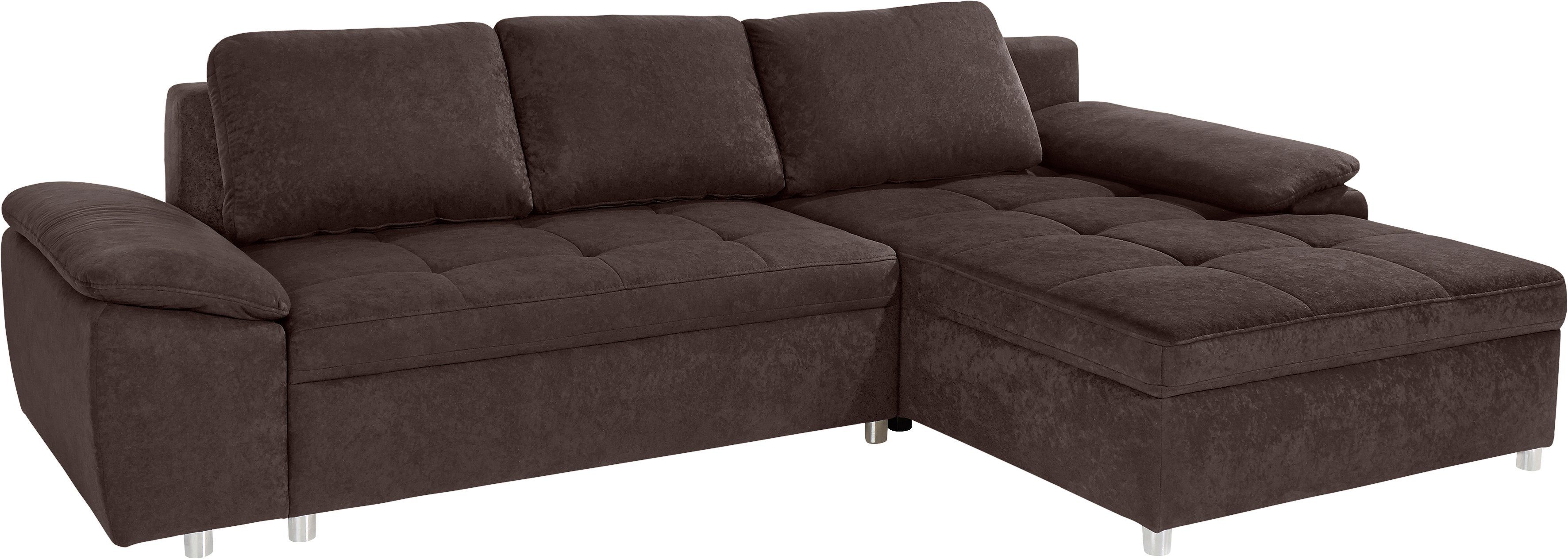 sit&more Hoekbank Labene L-vorm naar keuze met slaapfunctie en bedkist, ook als xxl-variant