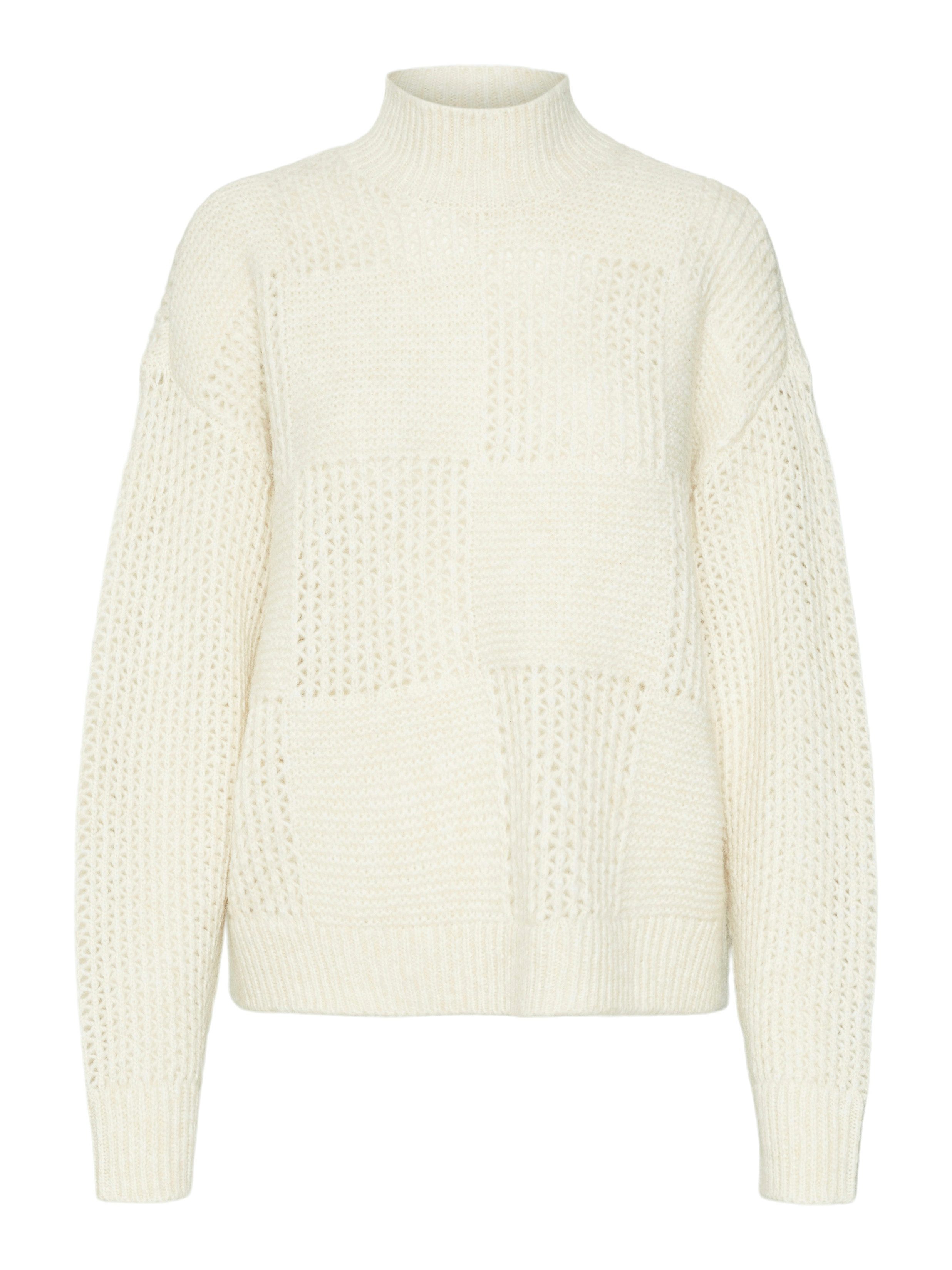 Vero Moda Gebreide trui VMMOON LS HIGHNECK PULLOVER GA BF