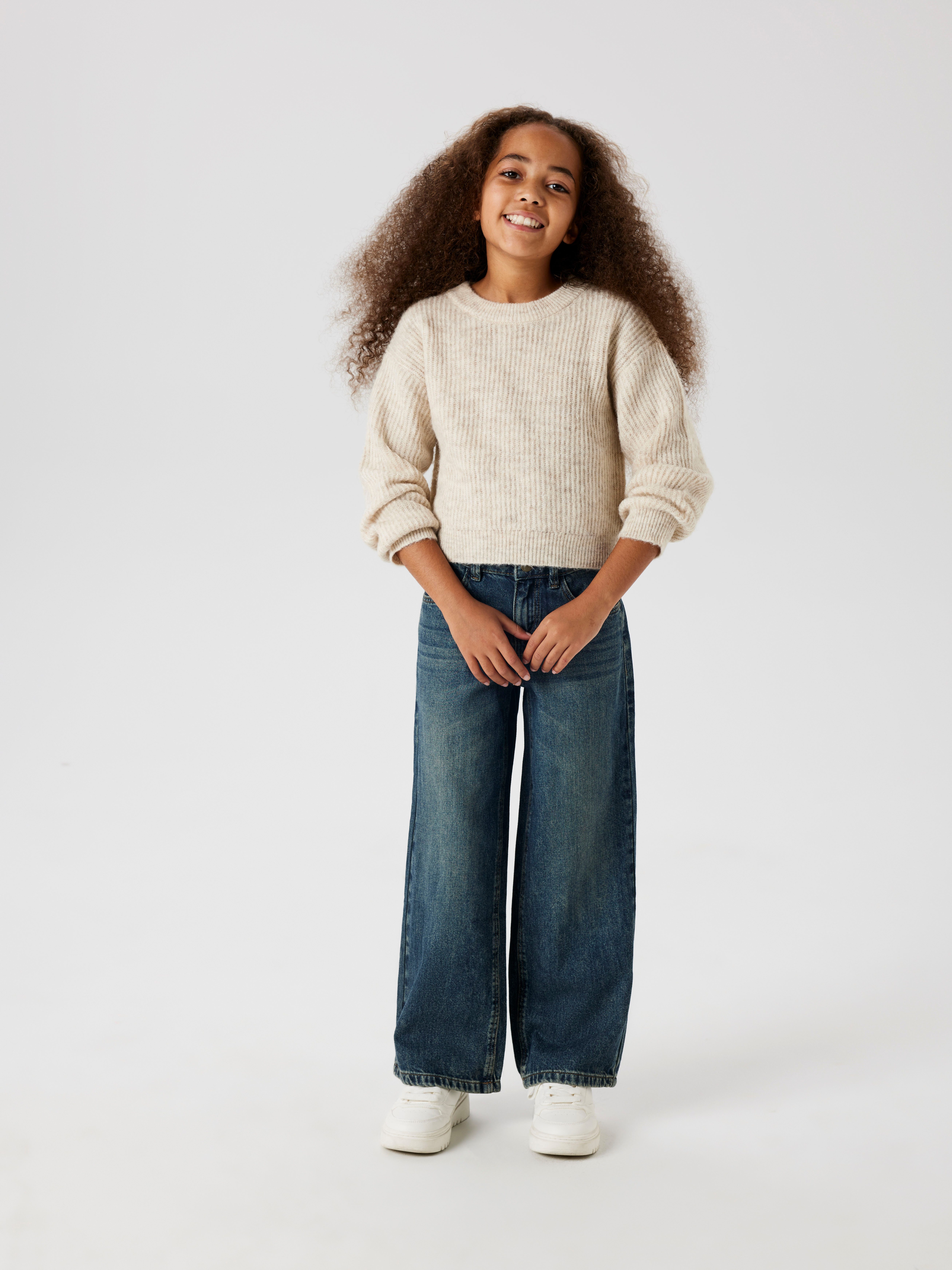 Name It Wijde jeans NKFROSE voor meisjes met wijde pijpen en klassieke pasvorm