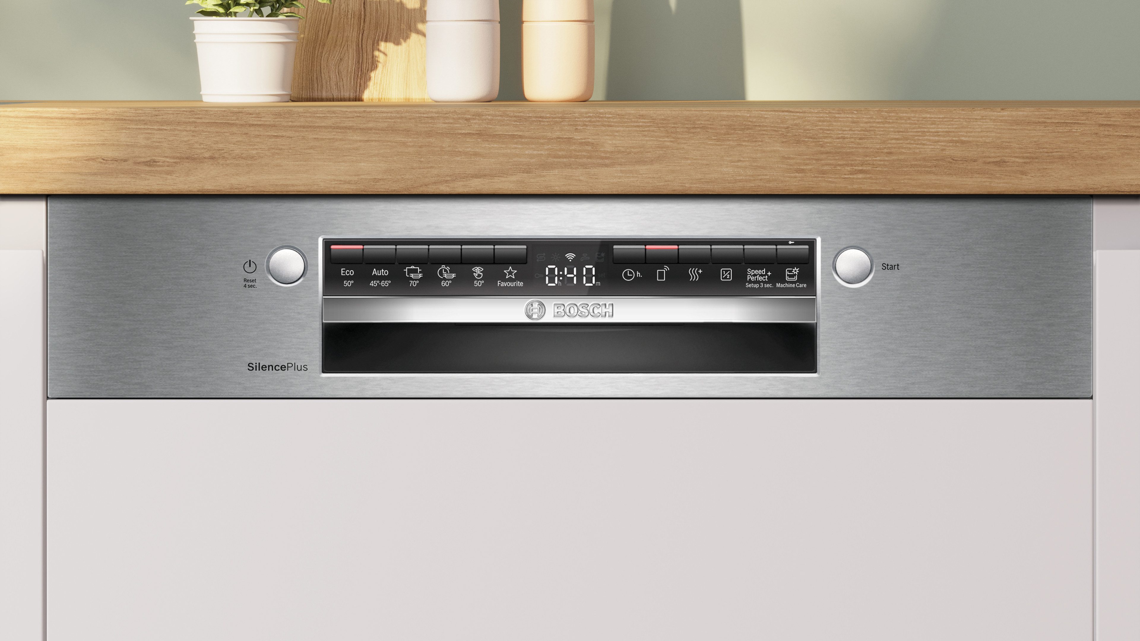 BOSCH Semi-geïntegreerde vaatwasser SMI4ECS28E, 81,5 cm x 59,8 cm