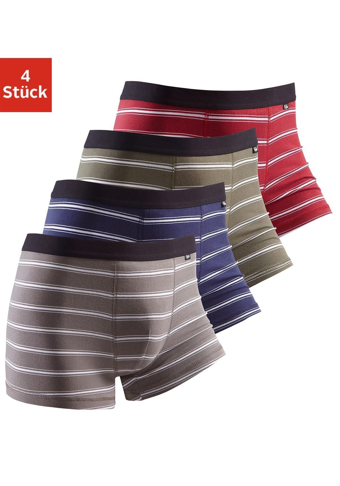 Buffalo Boxershort voor heren (set, 4 stuks) heren boxershorts maat M multicolor