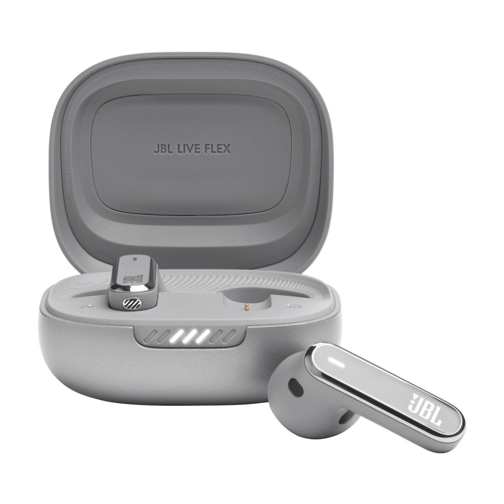 jbl wireless in-ear-hoofdtelefoon live flex zilver