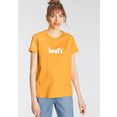 levi's t-shirt the perfect tee met merkopschrift oranje
