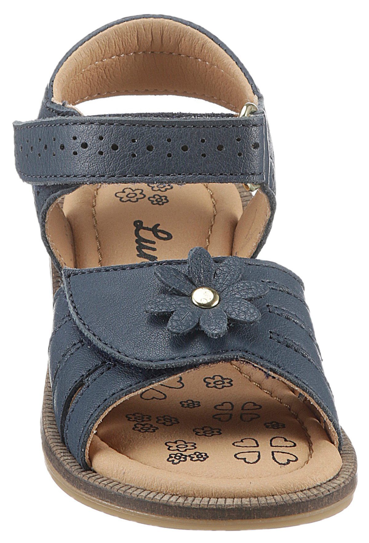 Lurchi Sandalen Carmen Klittenbandschoen, sandaaltje met bloem, maat sjabloon te downloaden