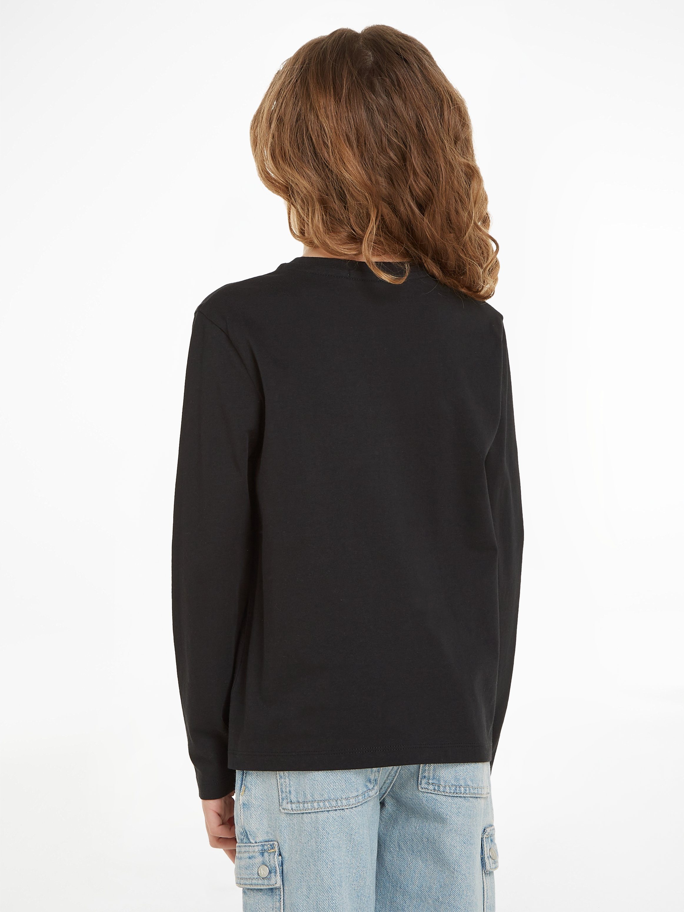 Calvin Klein Shirt met lange mouwen CK LOGO LS T-SHIRT voor kinderen tot 16 jaar