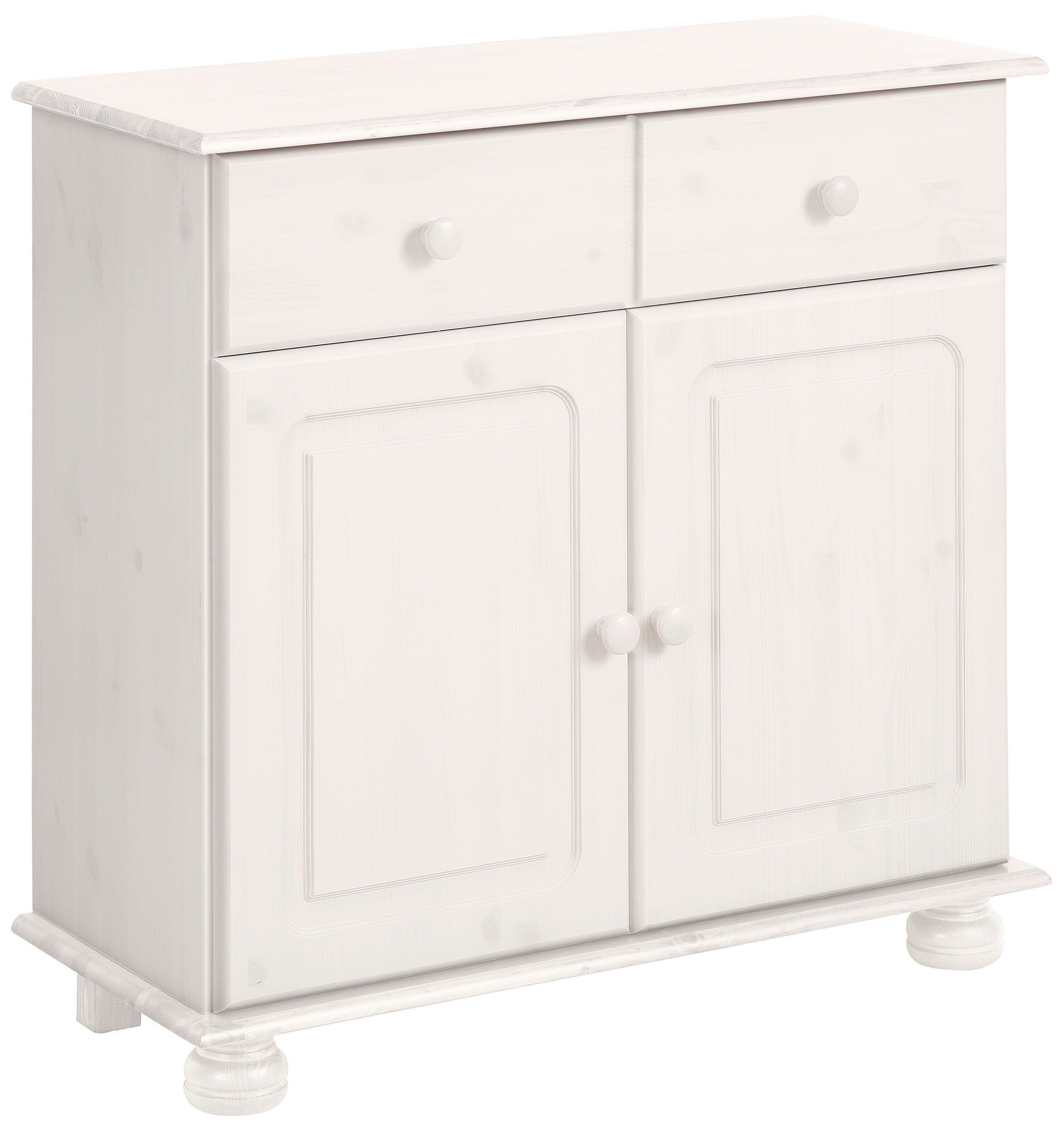 Home affaire Dressoir Mette Commode met gefreesde, bolvormige voeten, breedte 80 cm
