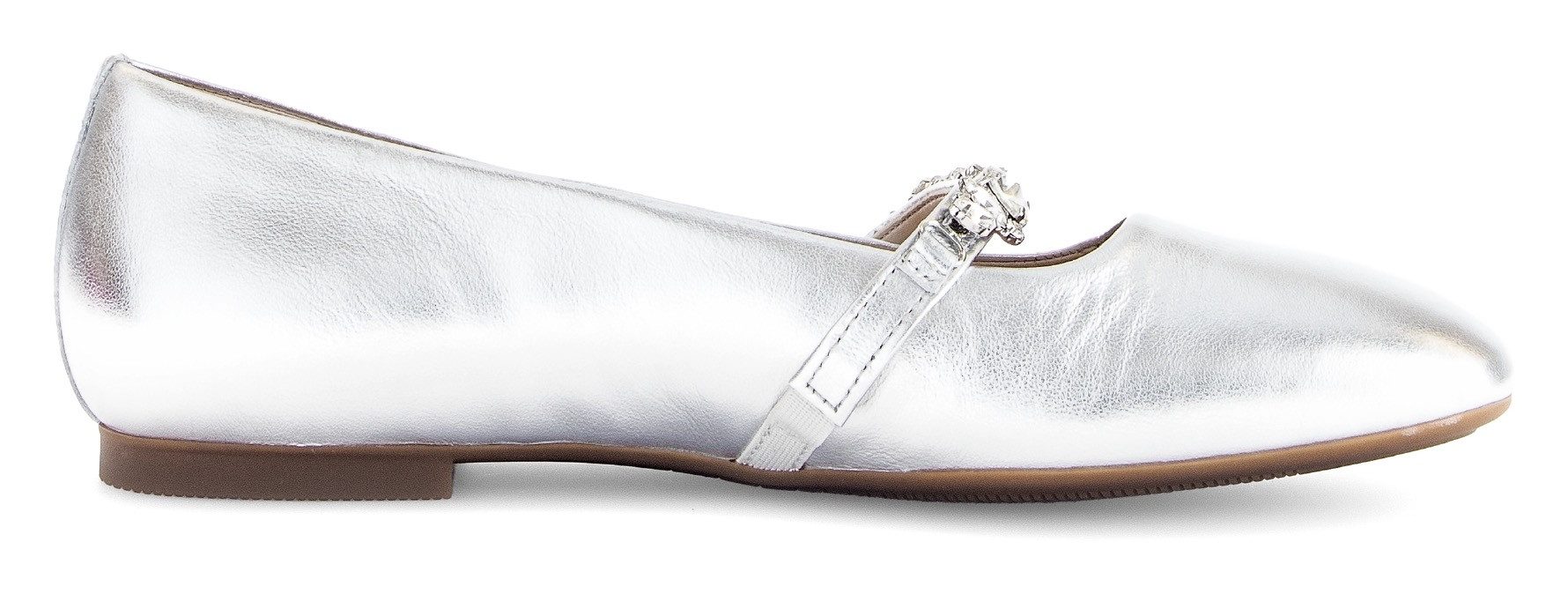 Gabor Ballerina's , blockhak, comfort schoen, flats met fonkelende sierstenen