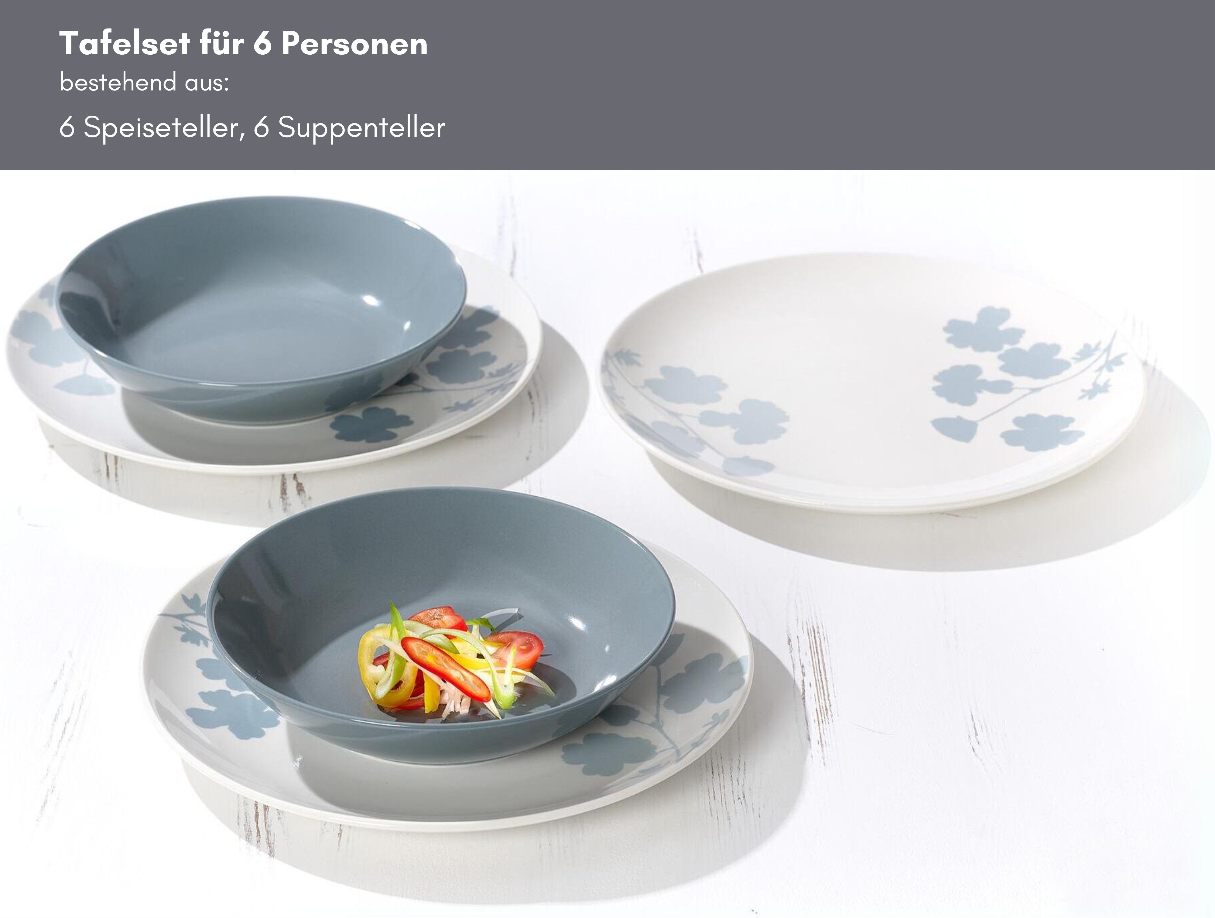 Ritzenhoff & Breker Eetservies Ida Landhuis/Scandi-stijl (set, 12-delig)