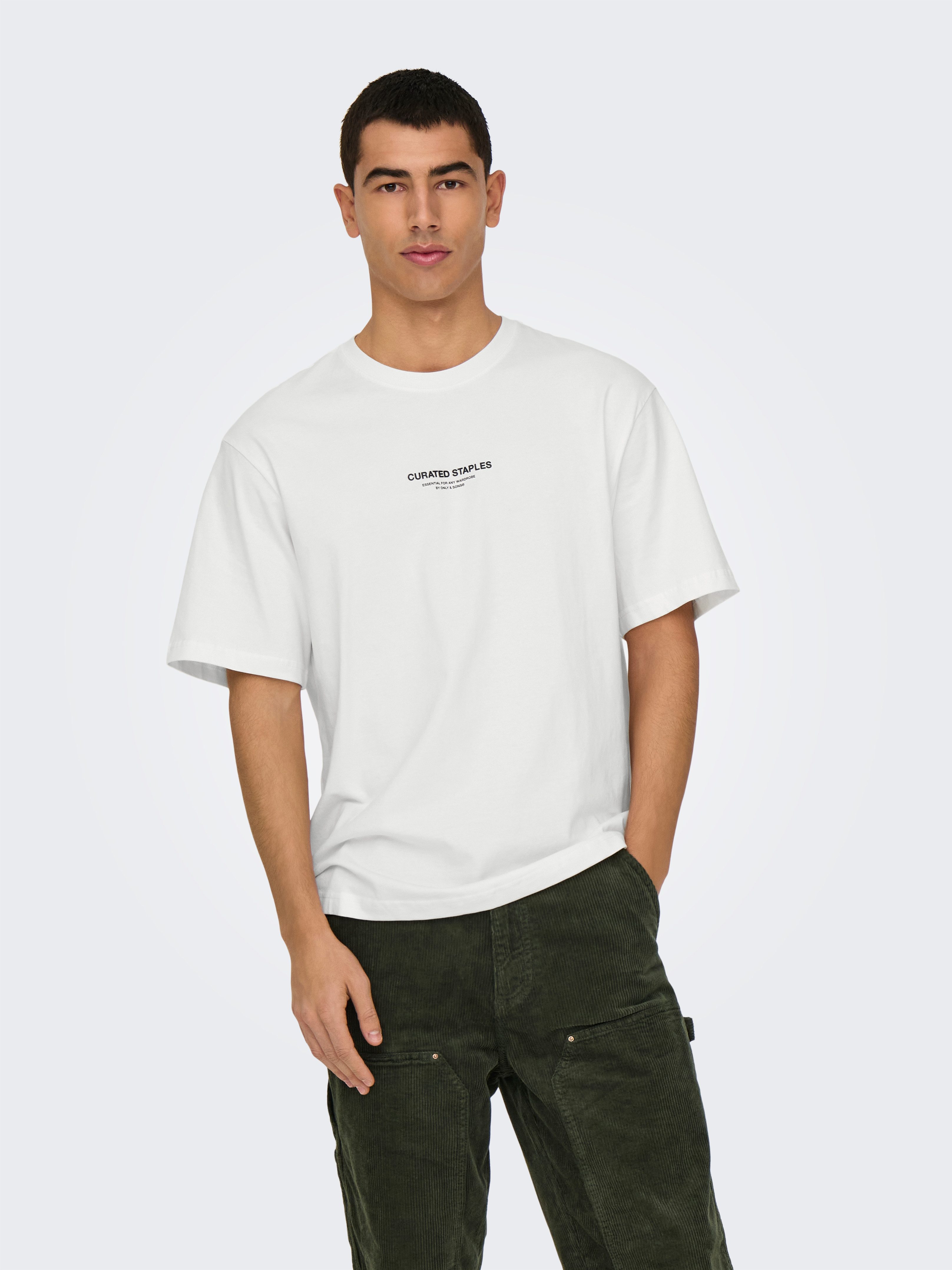 ONLY & SONS Shirt met ronde hals ONSCURATED RLX PRINT SS TEE