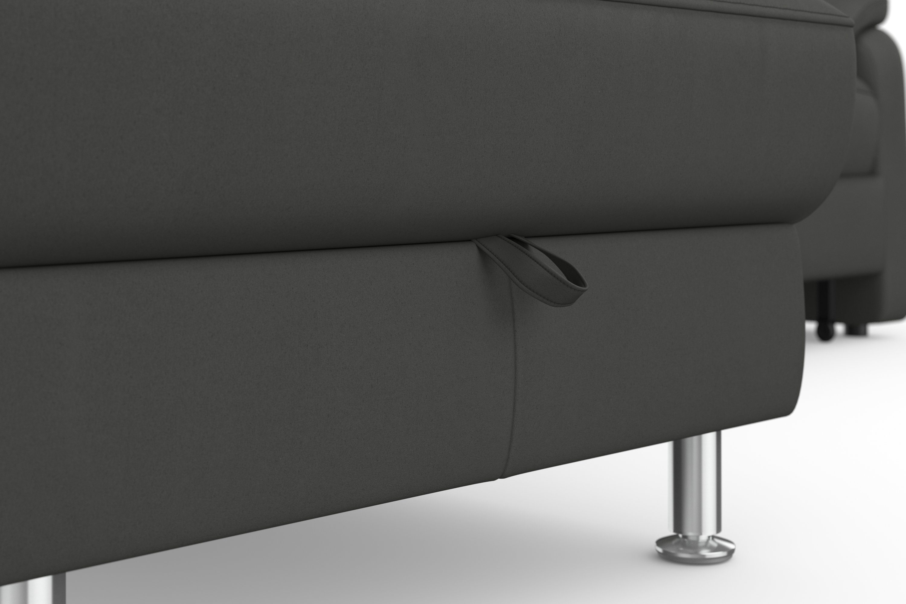 sit&more Hoekbank Freetown L-vorm met verstelbare hoofdsteun en comfortabele binnenvering